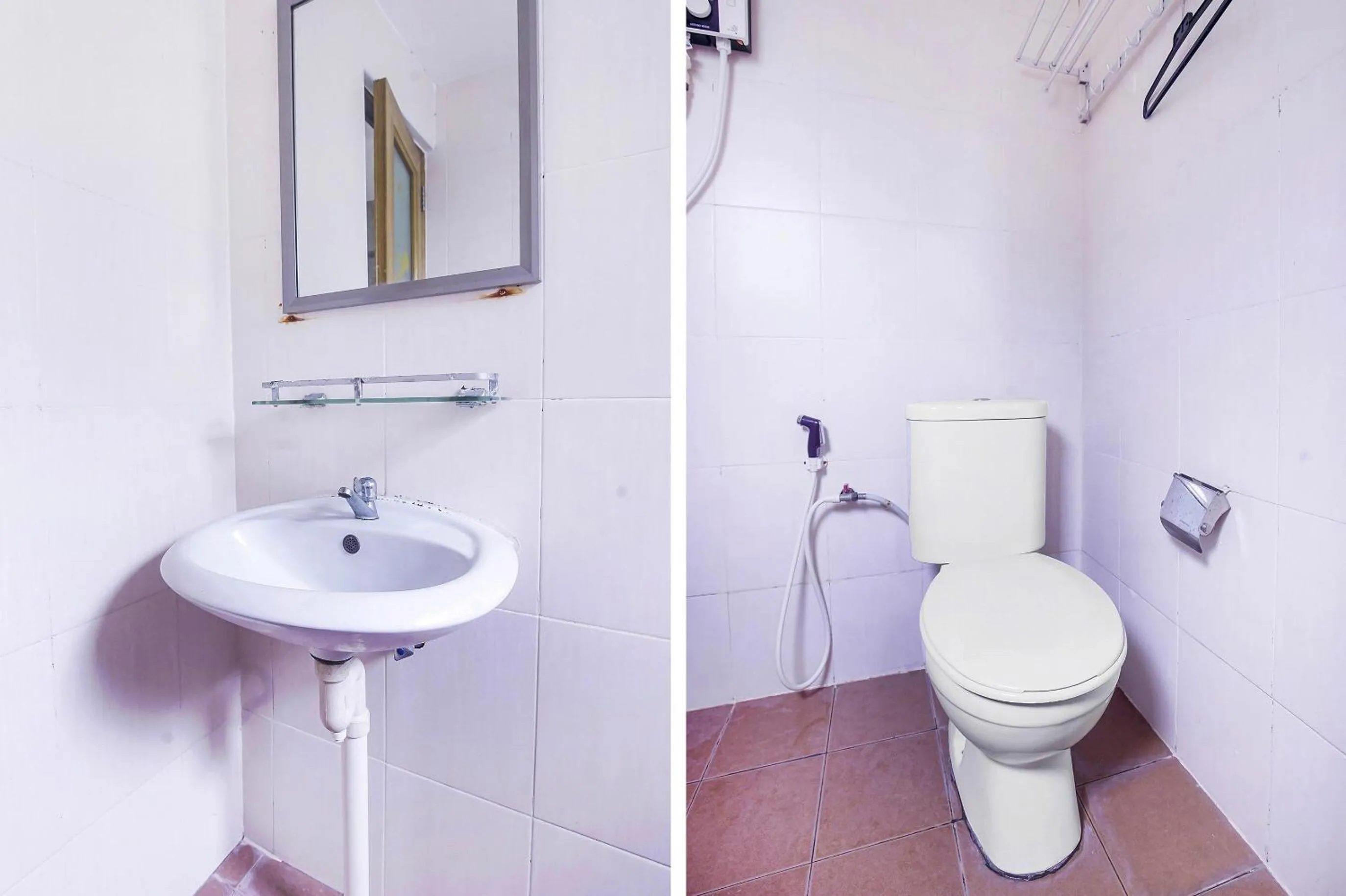 Bathroom in Hotel O Night Queen salak Tinggi