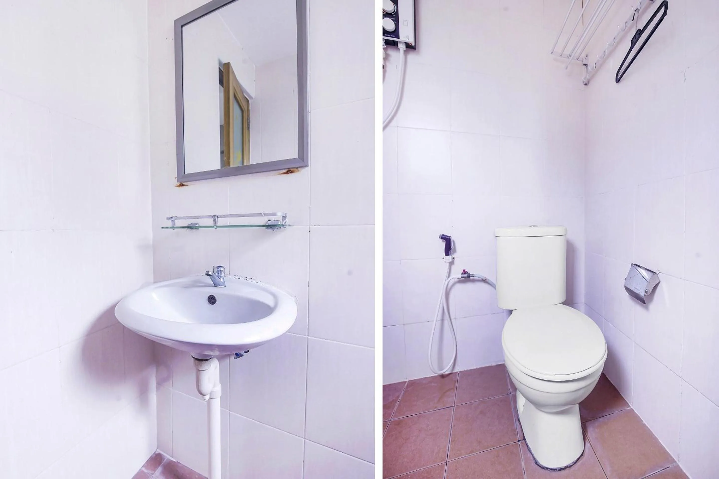 Bathroom in Hotel O Night Queen salak Tinggi