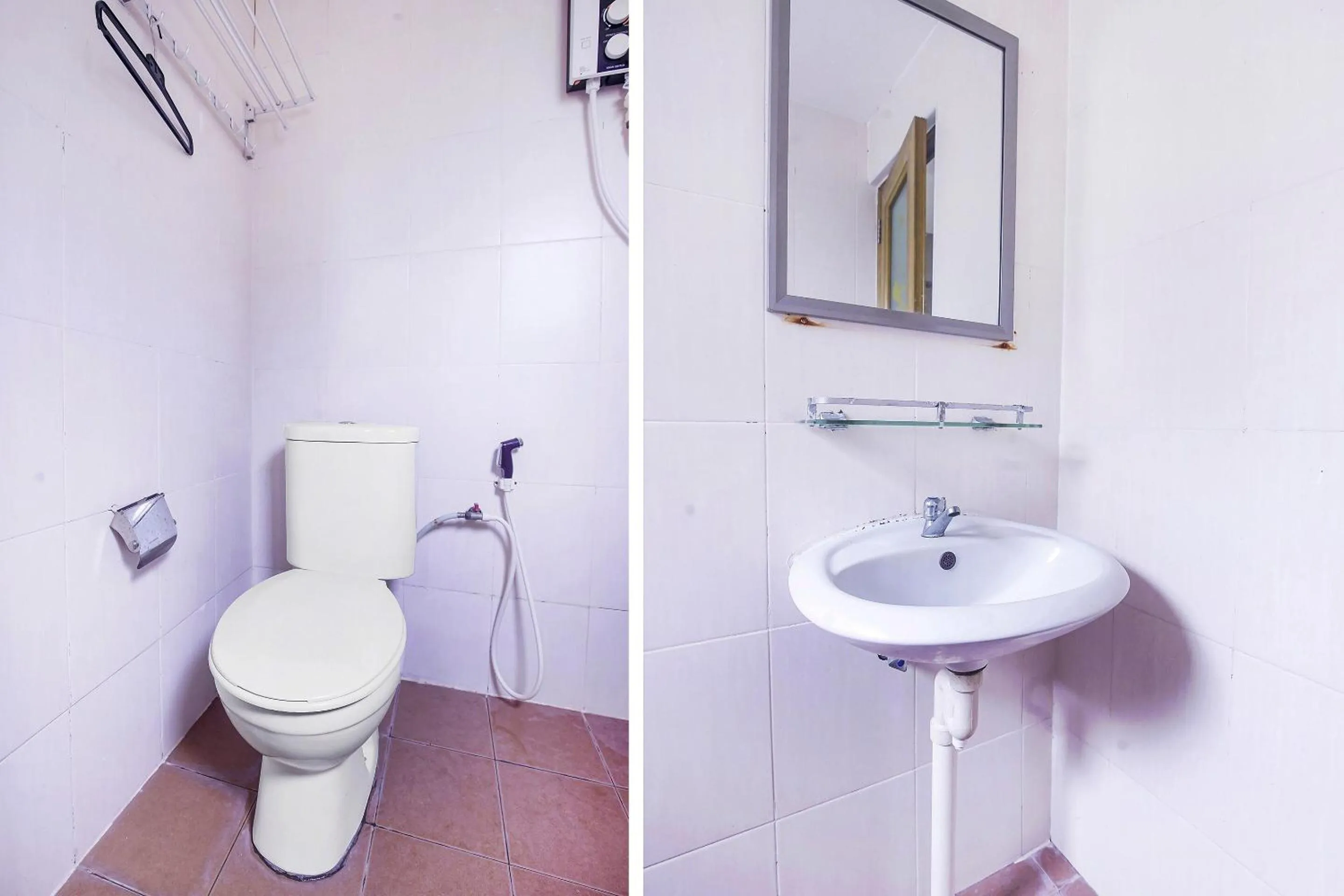 Bathroom in Hotel O Night Queen salak Tinggi