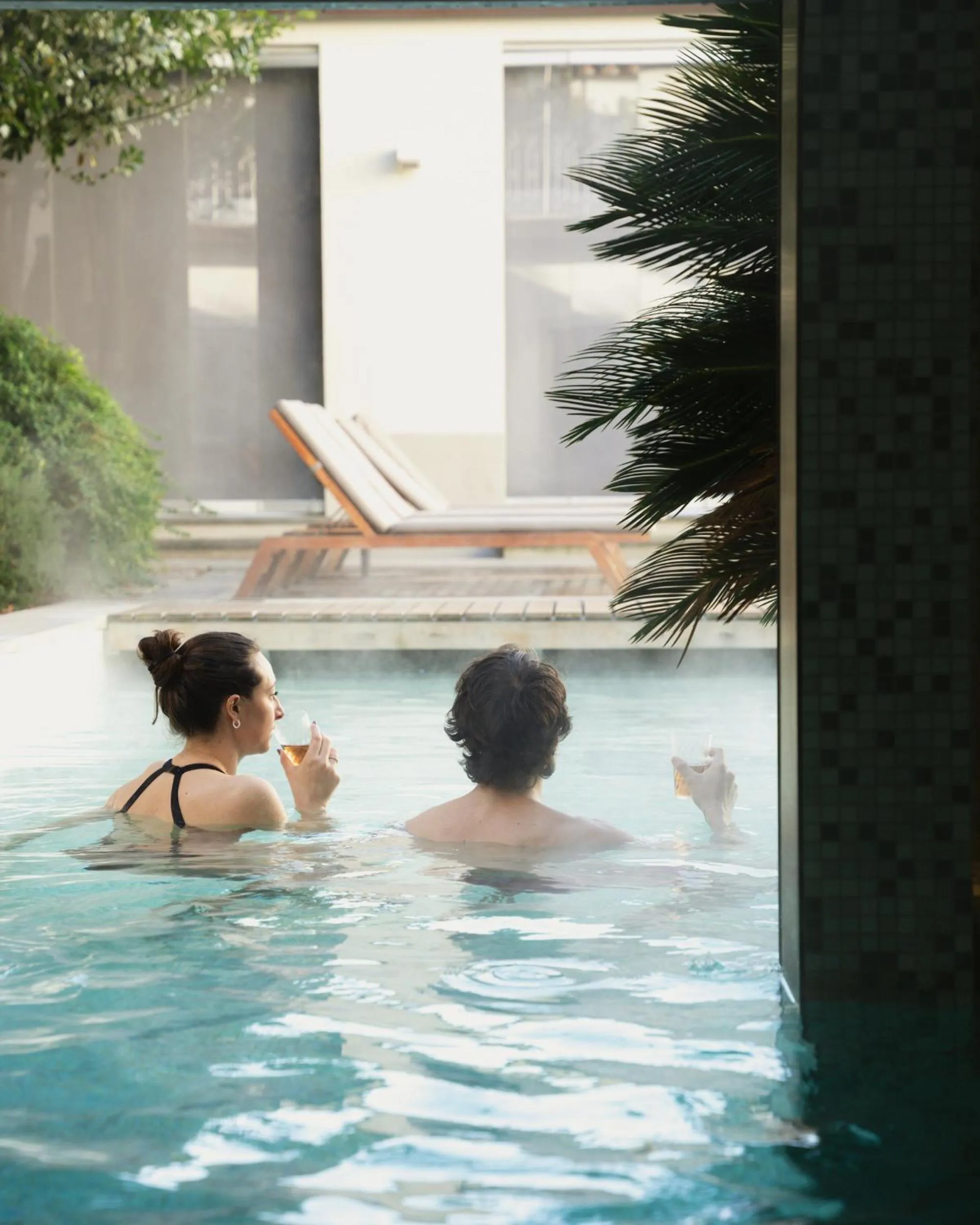 Hot Tub in Palazzo Castri 1874 Spa & Garden