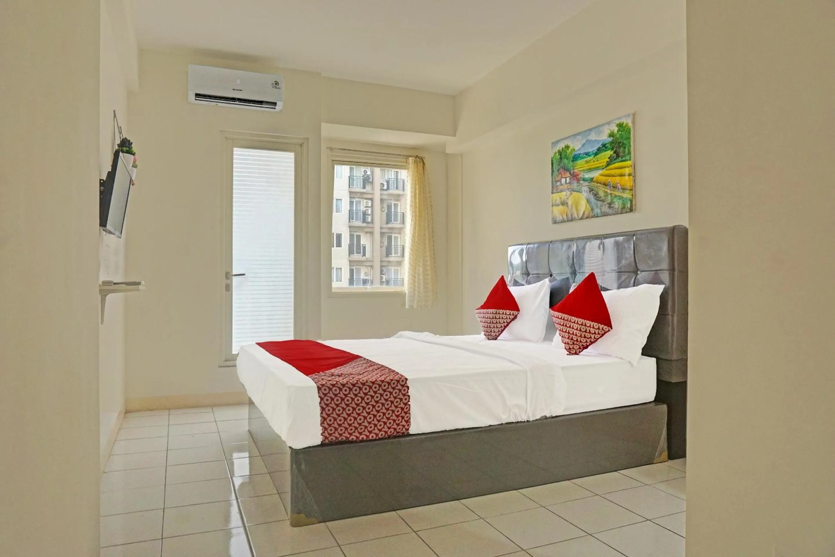 Bedroom, Bed in OYO 91217 Skyland @ Pgv Near Gunung Putri