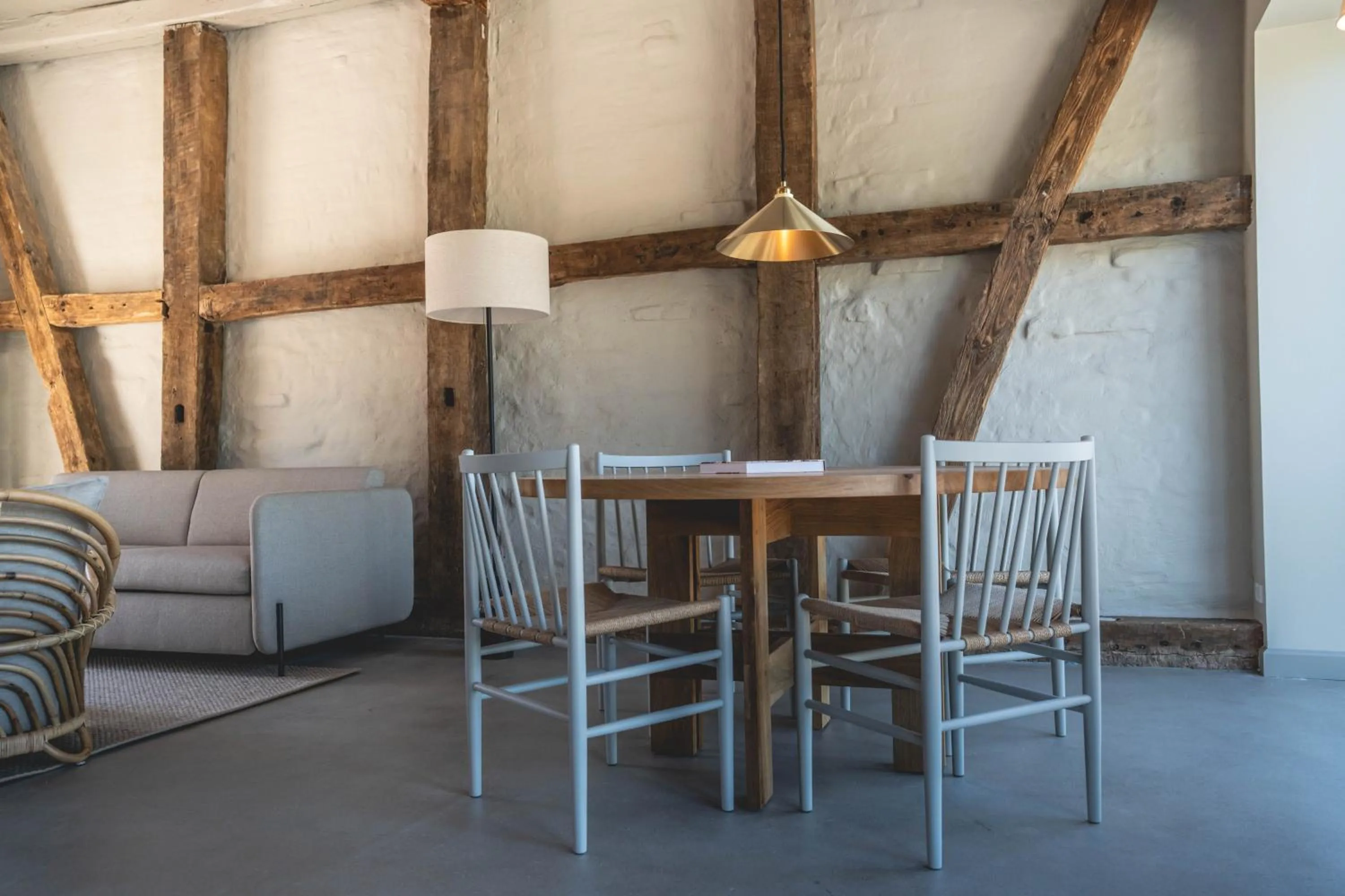Dining area in Broløkke Herregård