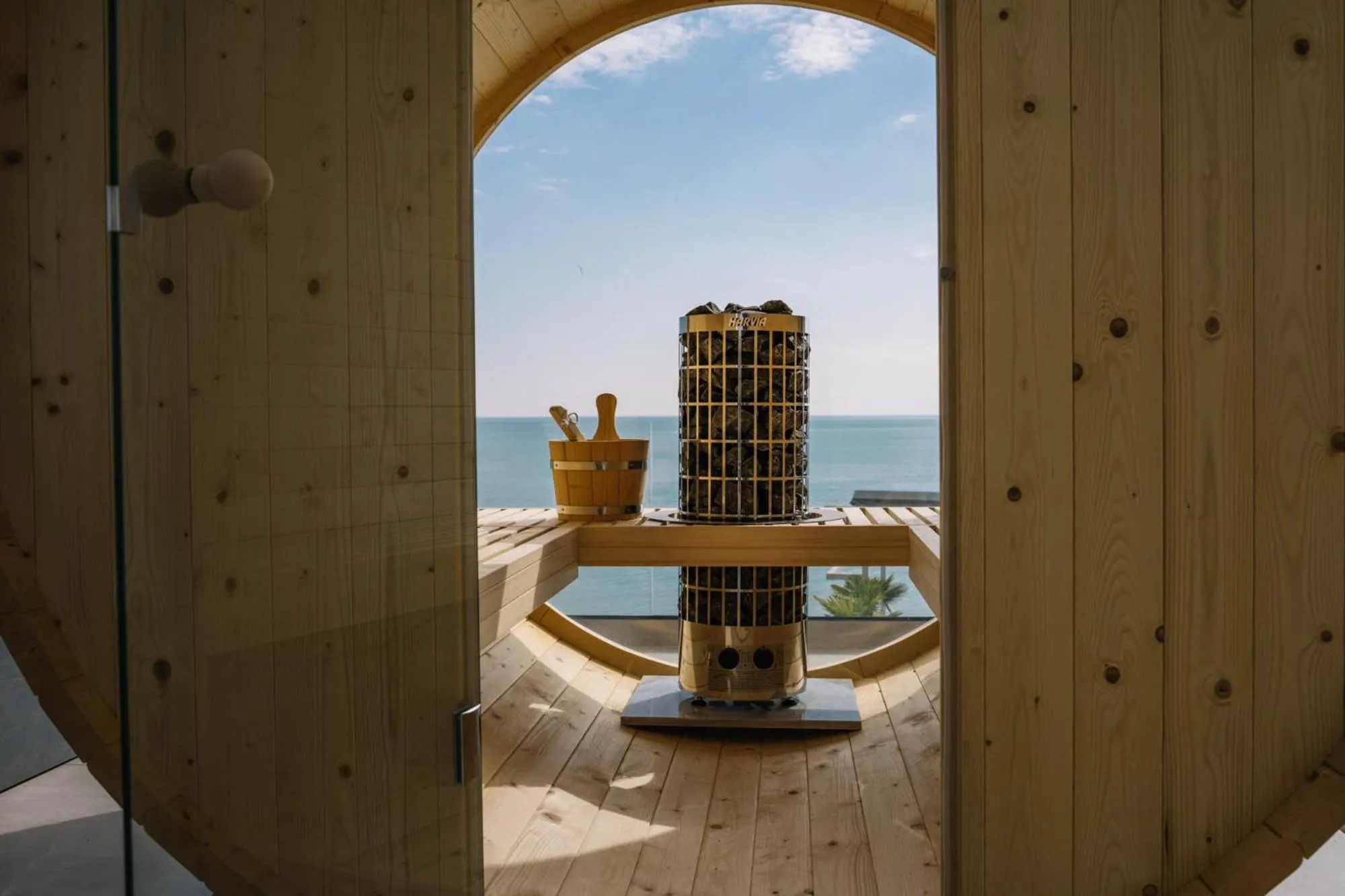 Sauna in Akrotiri Olympus Luxury Suites - Adults Only