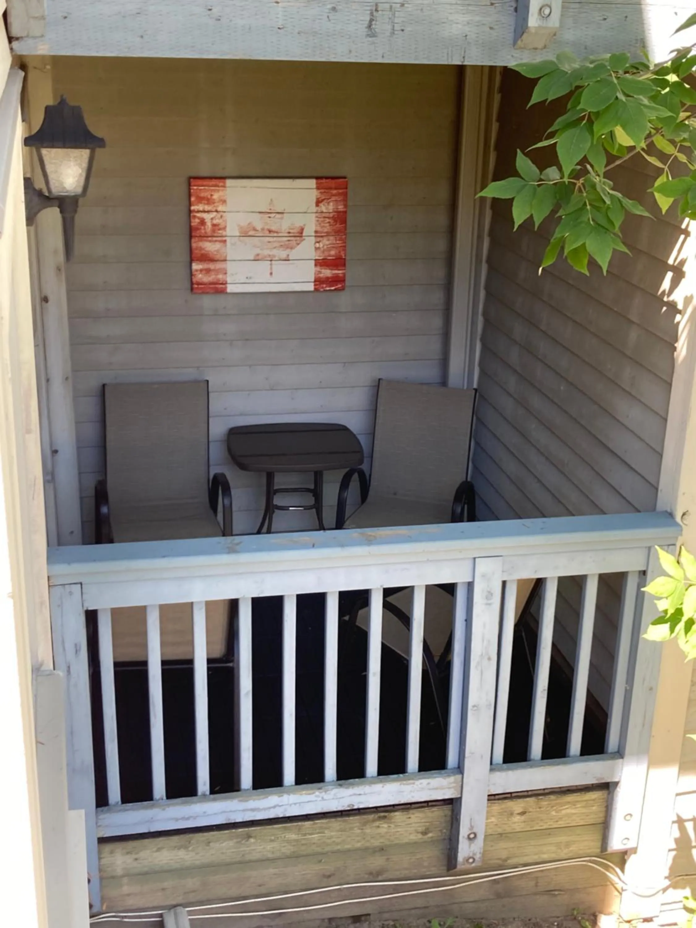 Balcony/Terrace in Modern Mountainside Ski In/Ski Out Studio at Blue