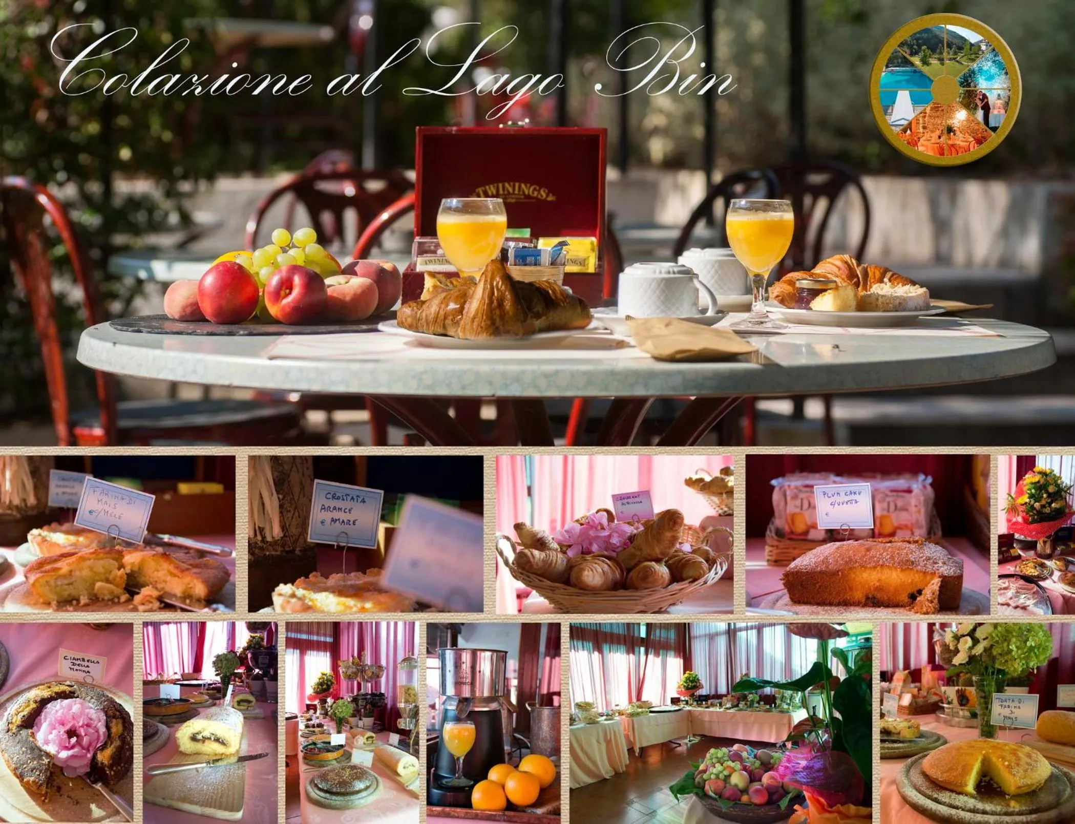 Continental breakfast in Hotel Lago Bin