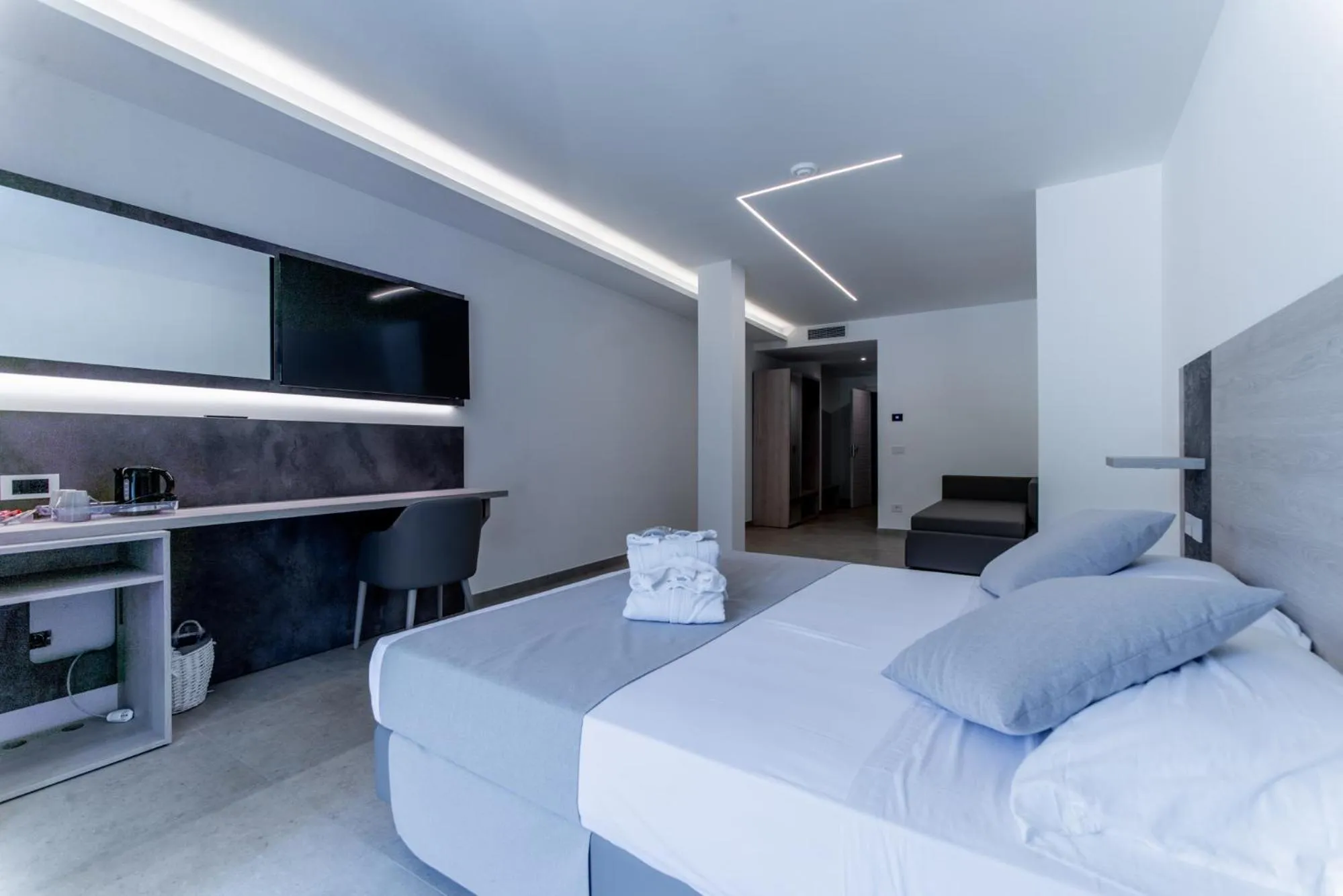 Bed in Hotel Lago Bin