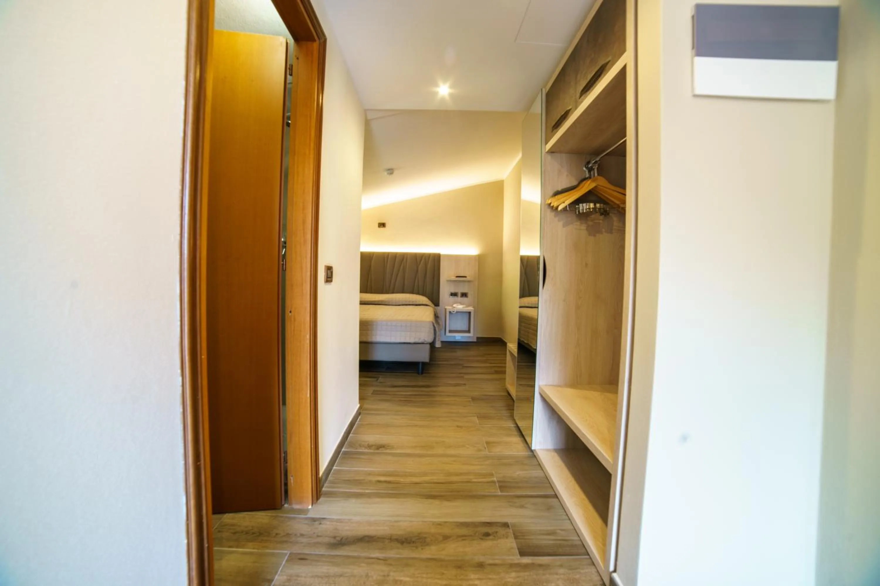 Bed in Hotel Lago Bin