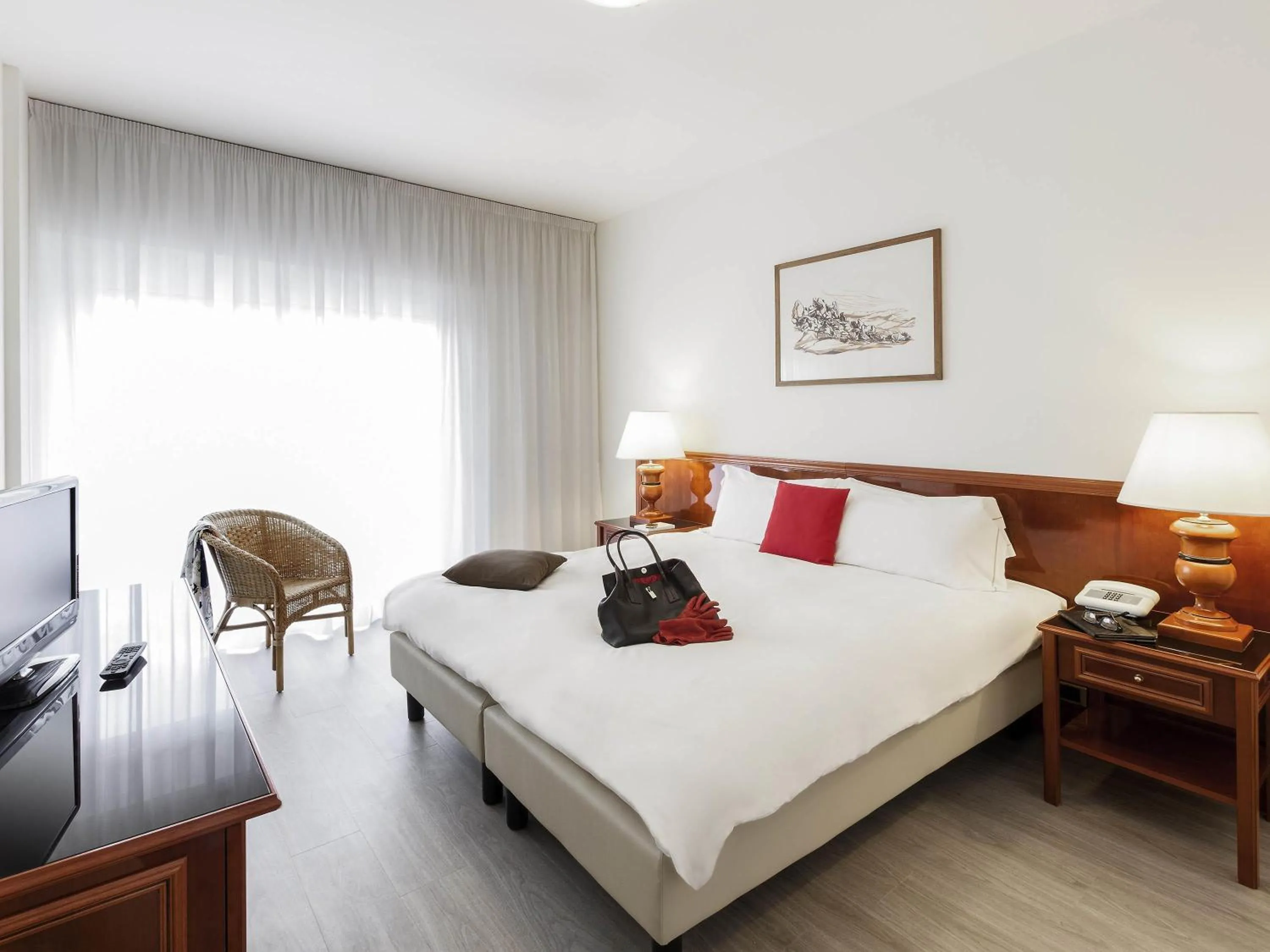 Bedroom, Bed in Aparthotel Adagio Rome Vatican