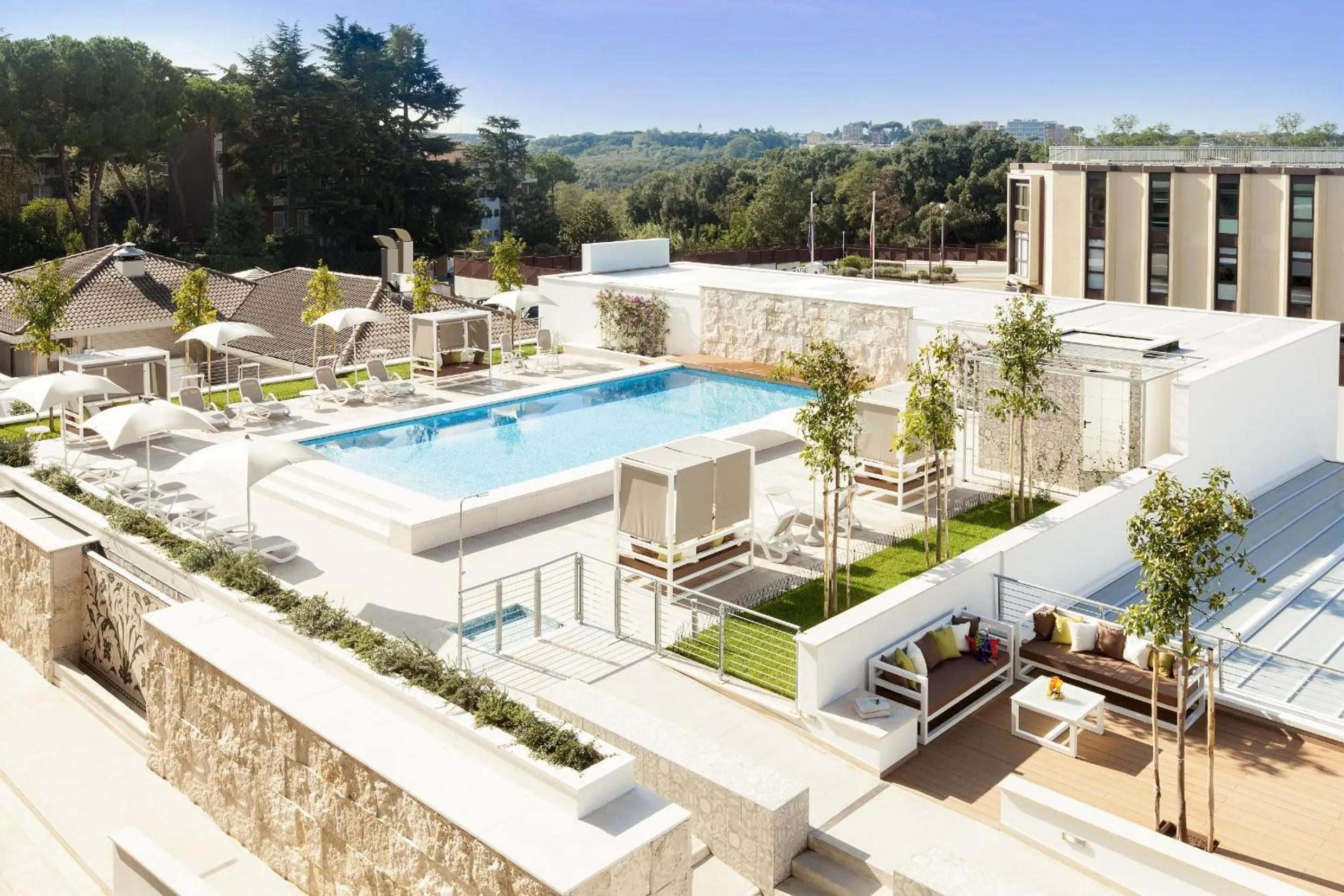 Swimming pool in Aparthotel Adagio Rome Vatican