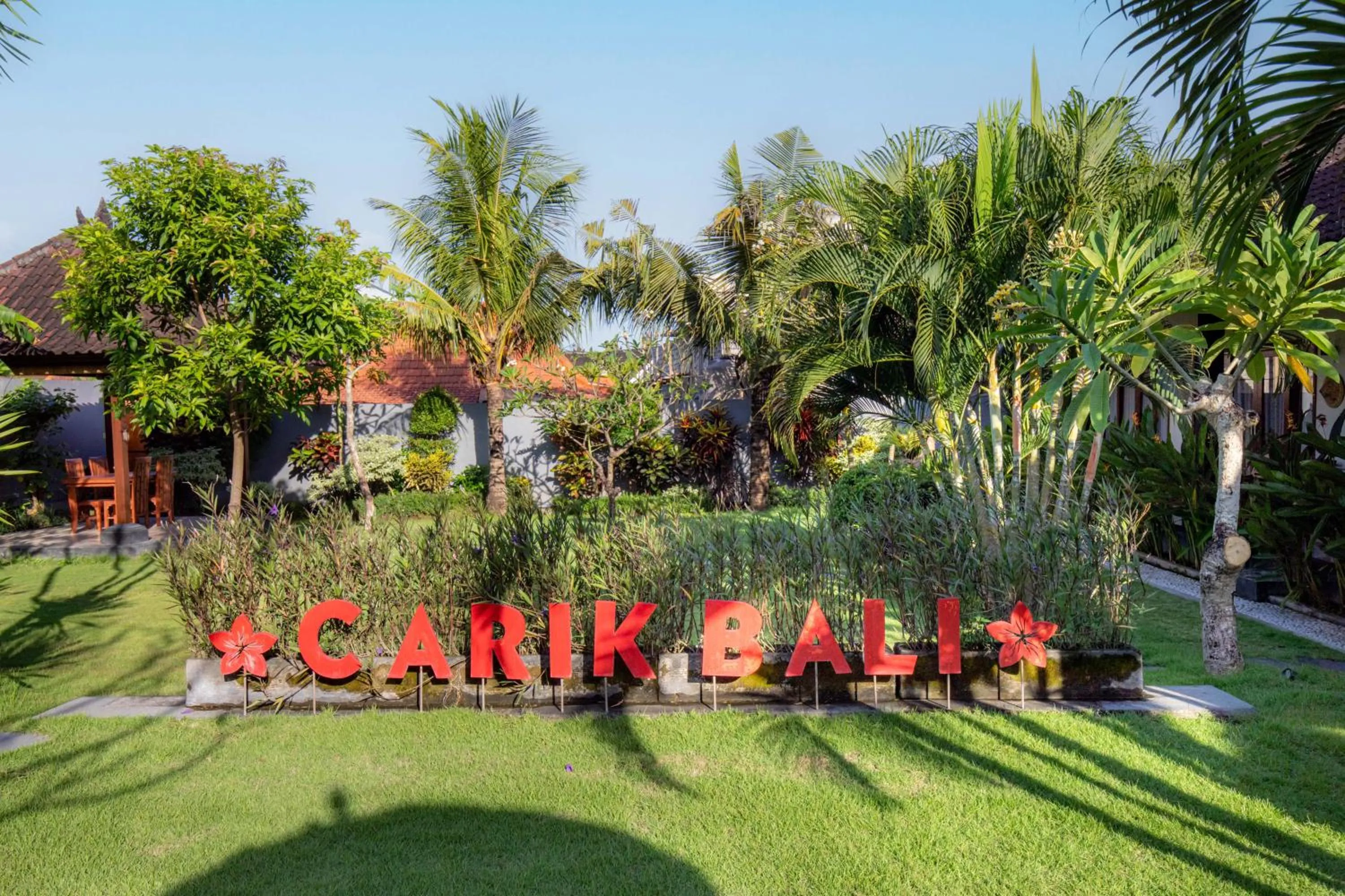 Garden view in Carik Bali Guest House Canggu