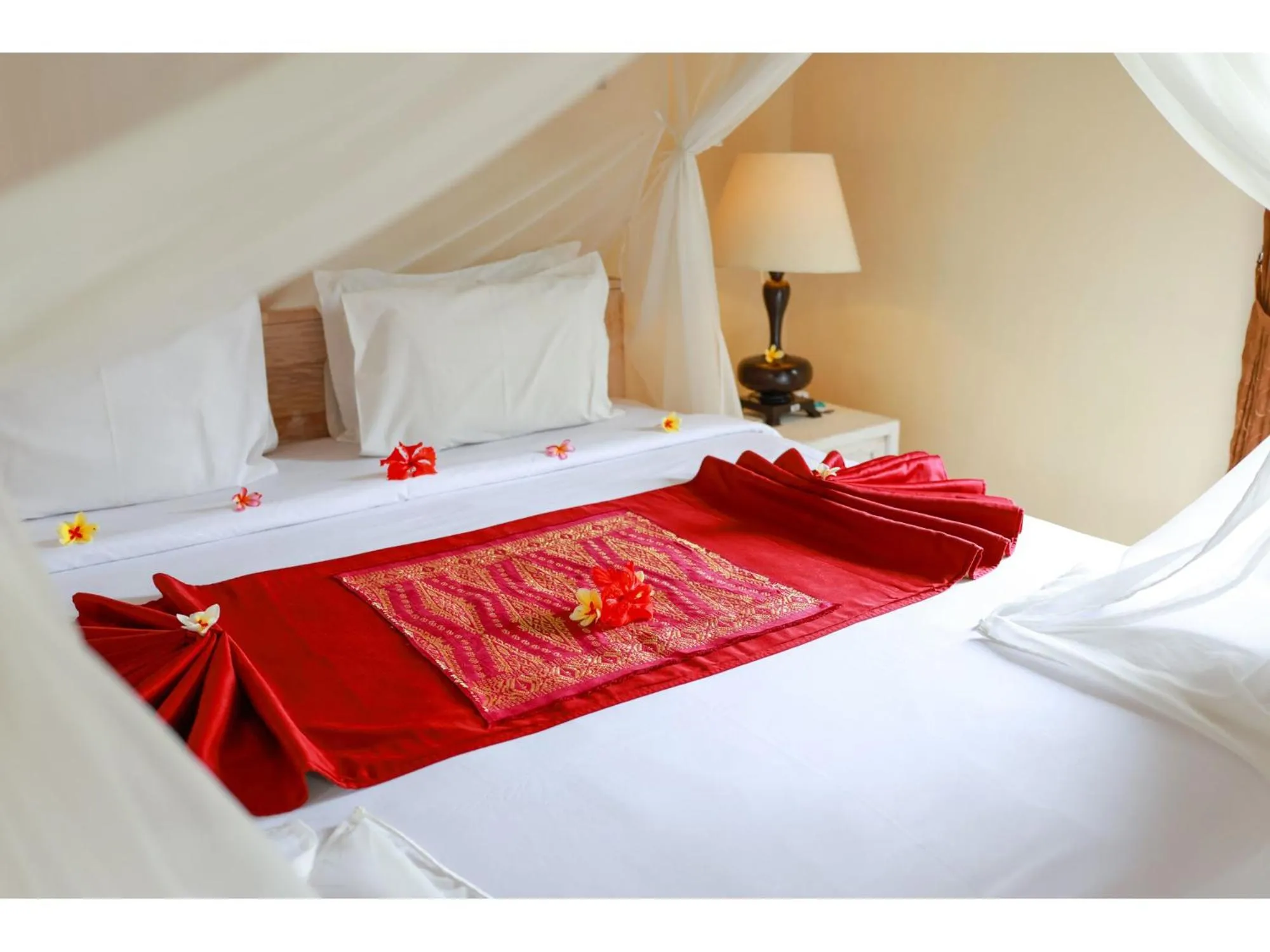 Bed in Gongwi Cottages Sidemen