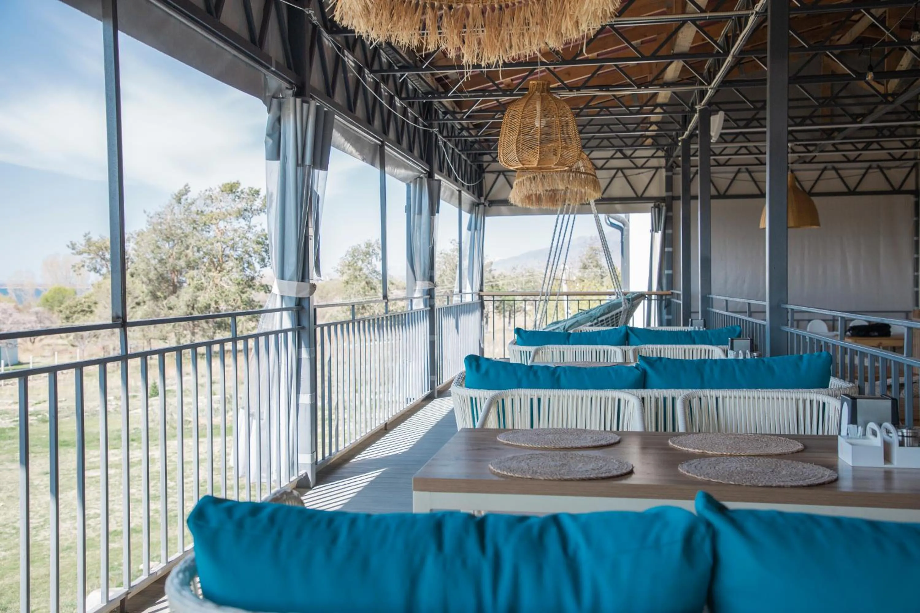 Patio in Silence hotel