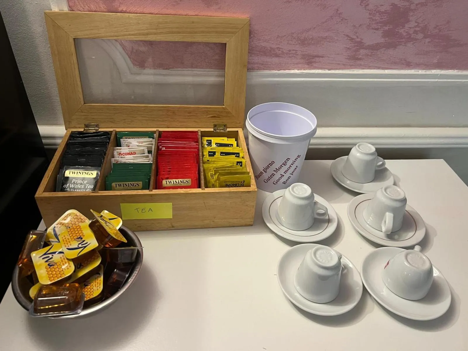 Continental breakfast in Hotel Cristallo