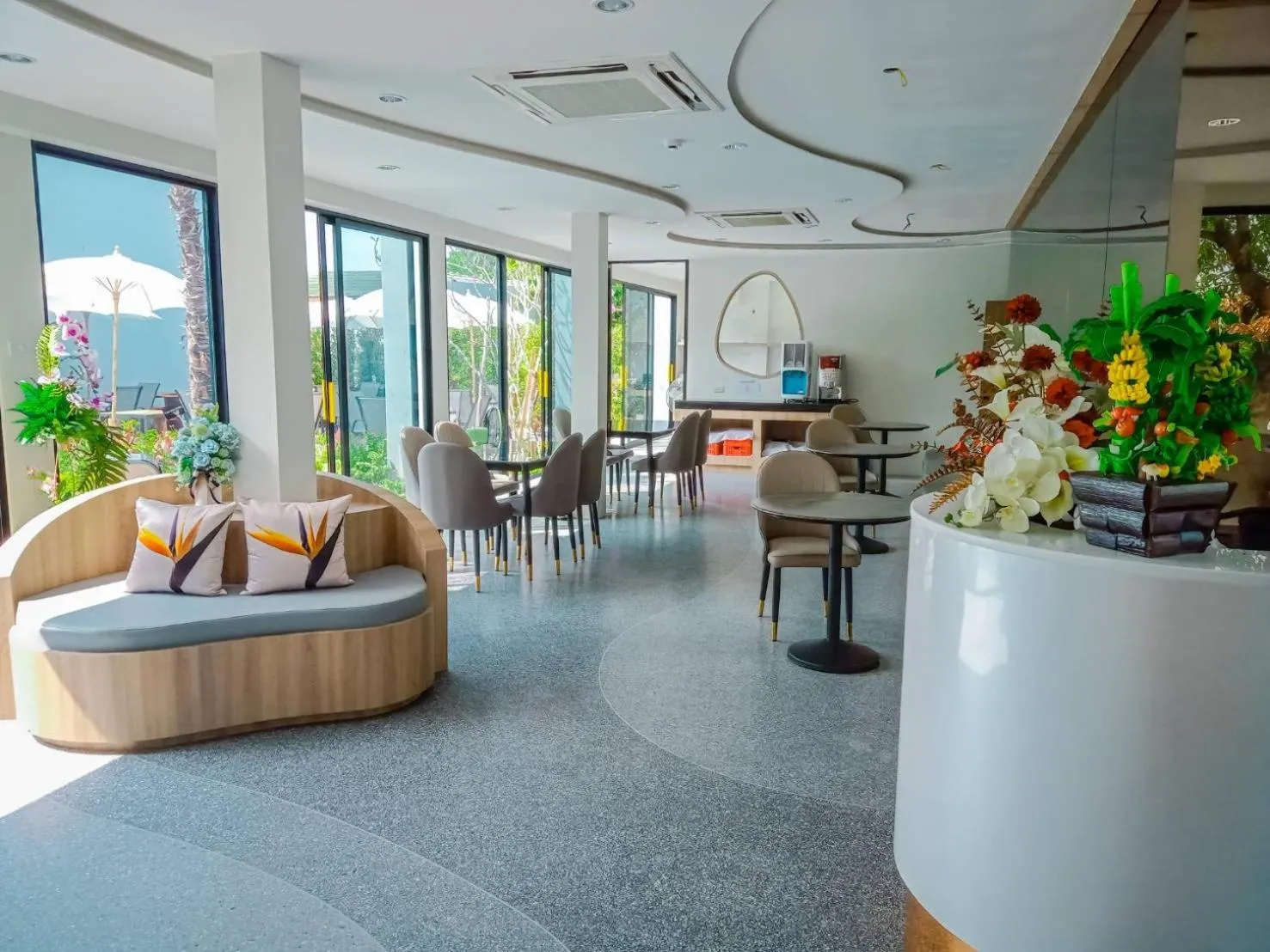 Communal lounge/ TV room in HATCHAO HERITAGE BEACH FRONT RESORT