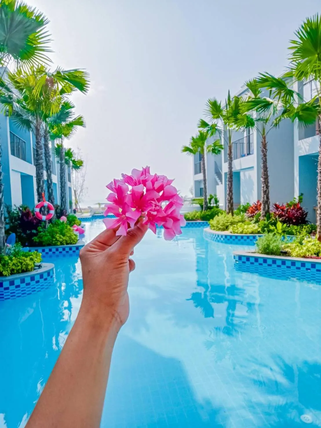 Swimming pool in HATCHAO HERITAGE BEACH FRONT RESORT