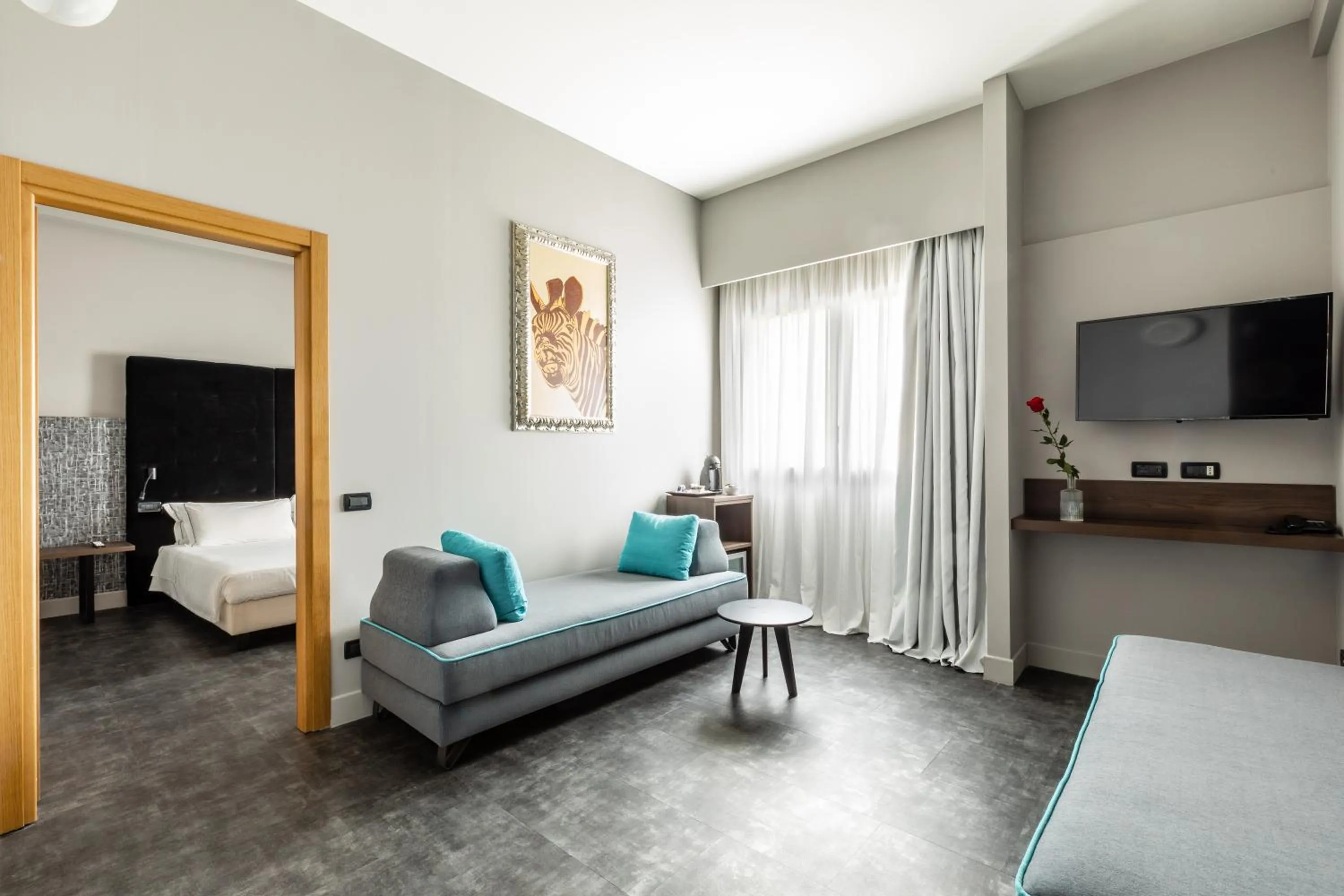 TV and multimedia, Bed in Anusca Palace Hotel