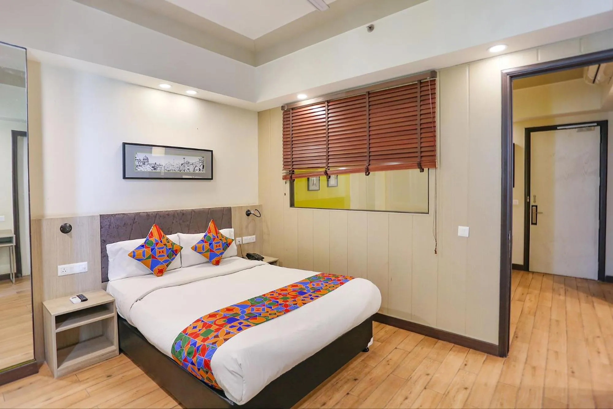 Bedroom, Bed in FabHotel Sapphire 83, Manesar, Gurgaon
