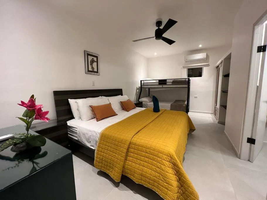 Bed in The Backyard Beach House