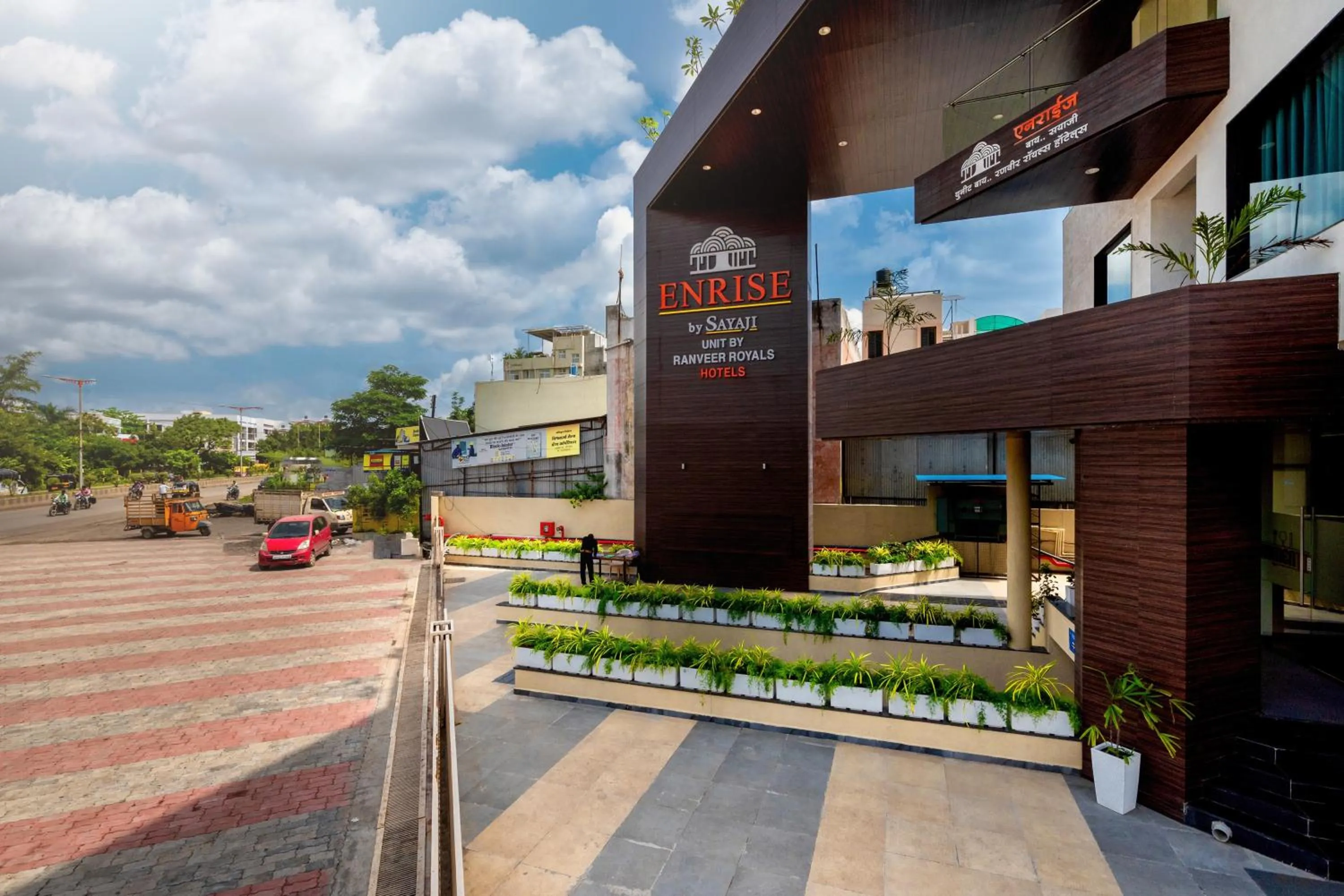 Facade/entrance in Enrise by Sayaji Aurangabad