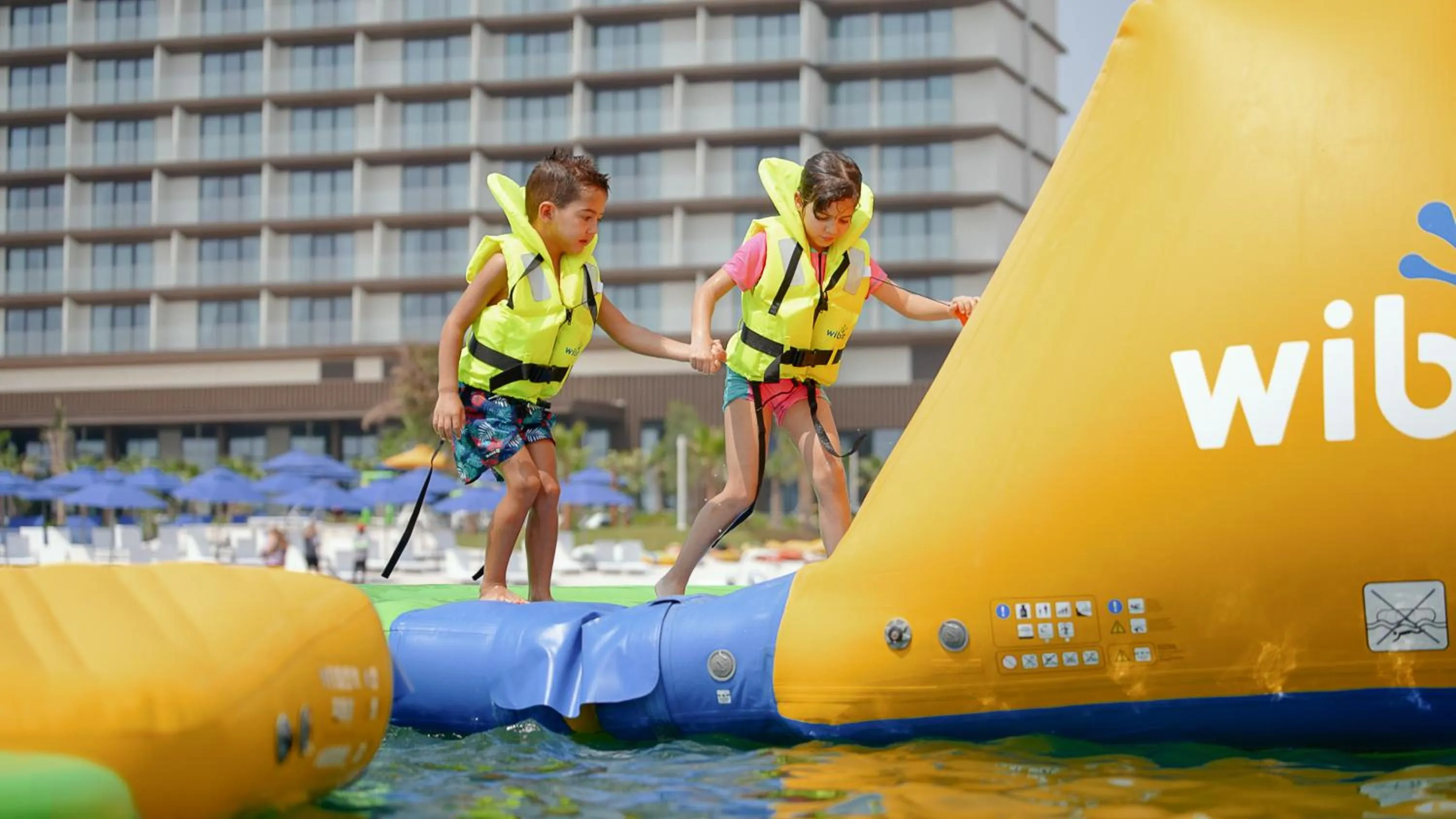 Aqua park in Mövenpick Resort Al Marjan Island