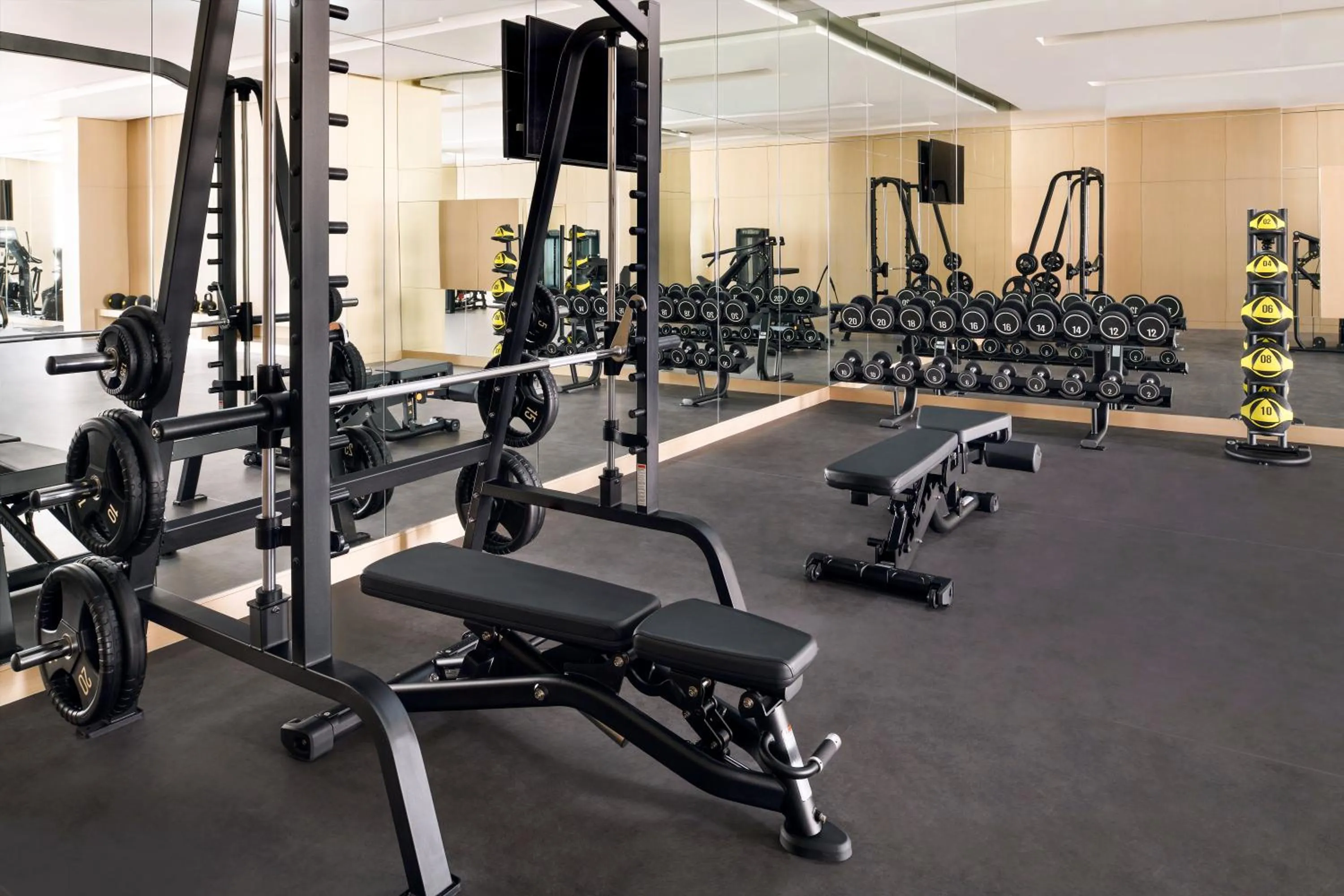 Fitness centre/facilities in Mövenpick Resort Al Marjan Island