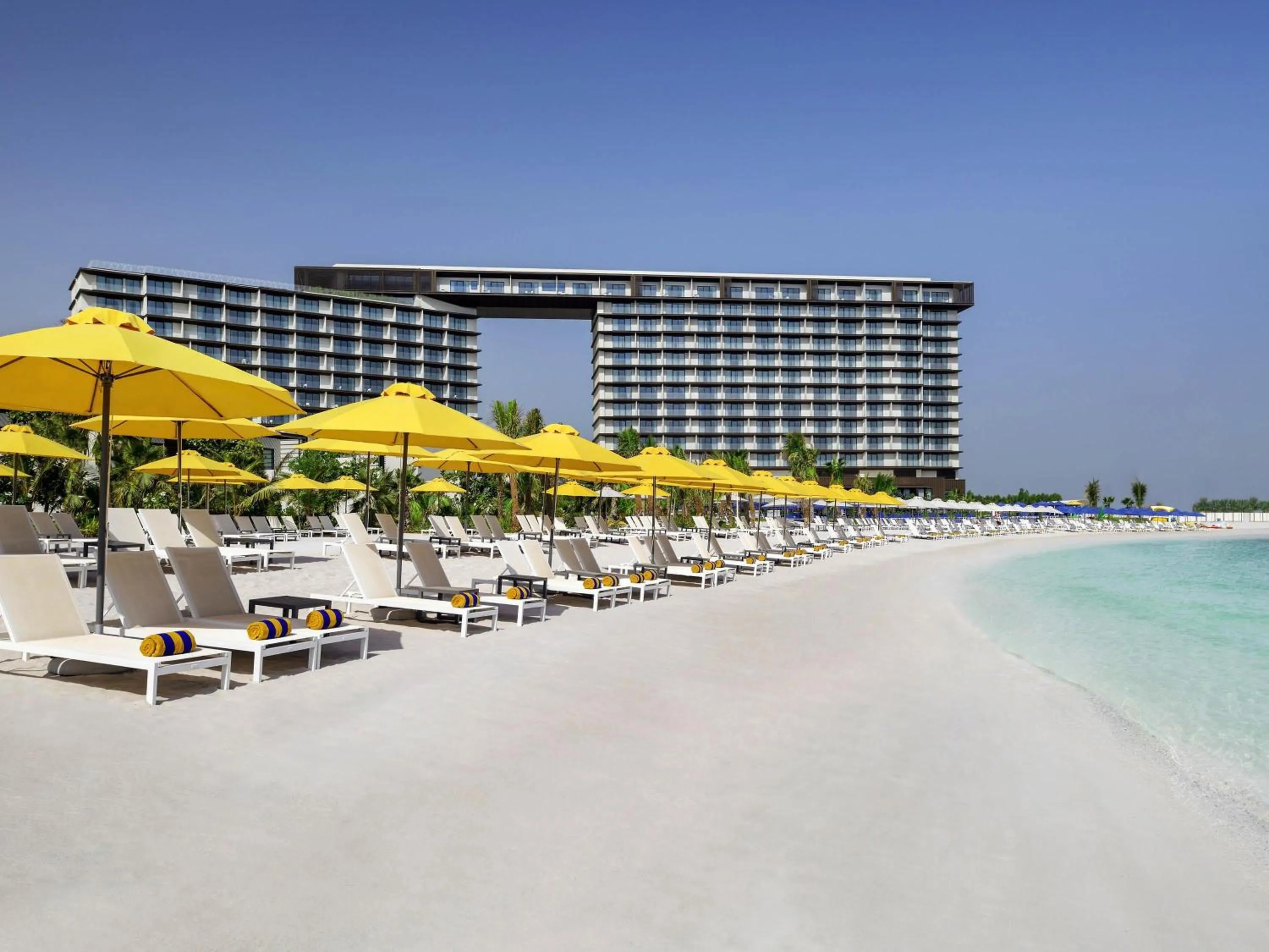Pool view in Mövenpick Resort Al Marjan Island