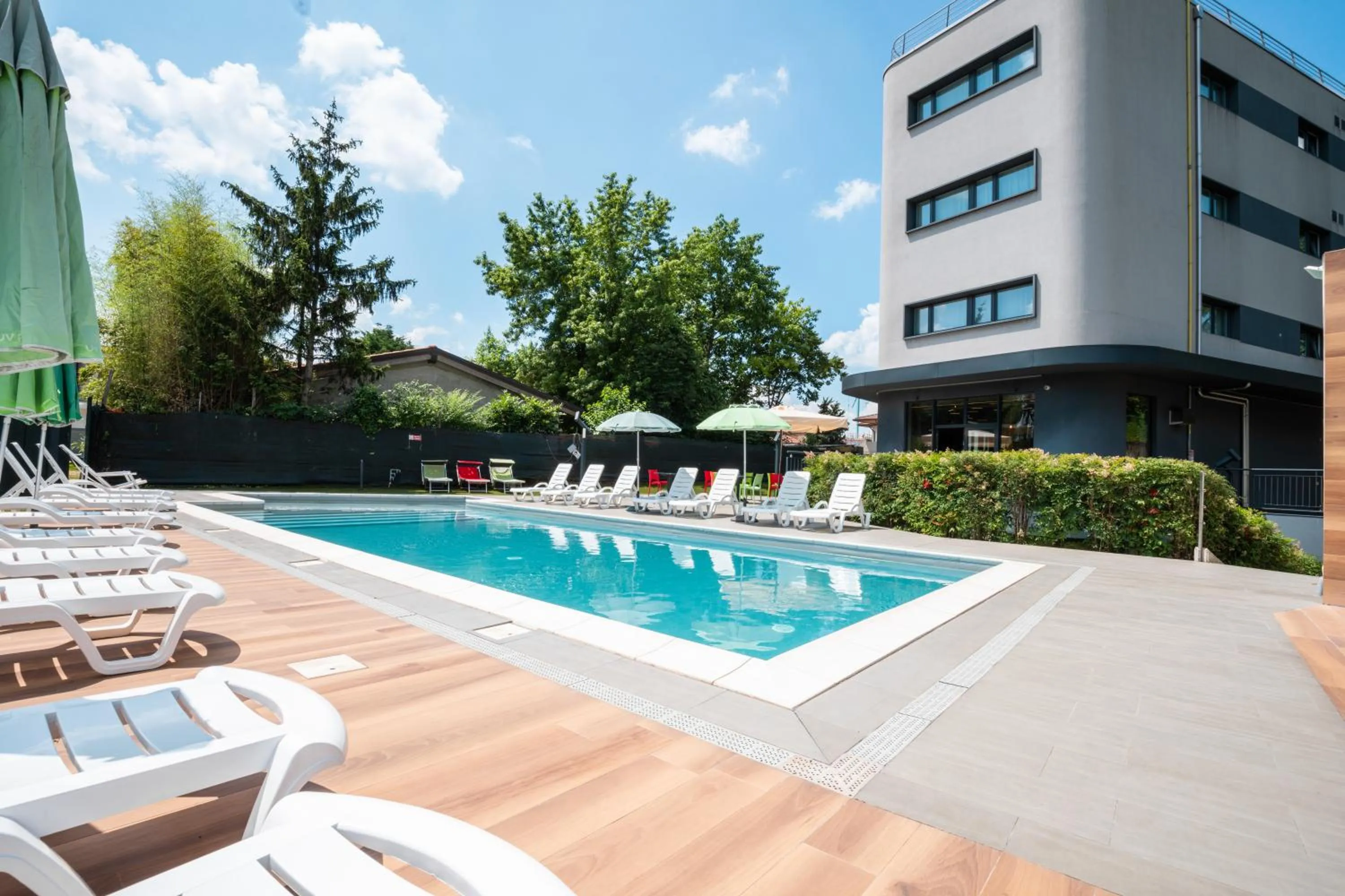 Pool view in Hotel Stadio