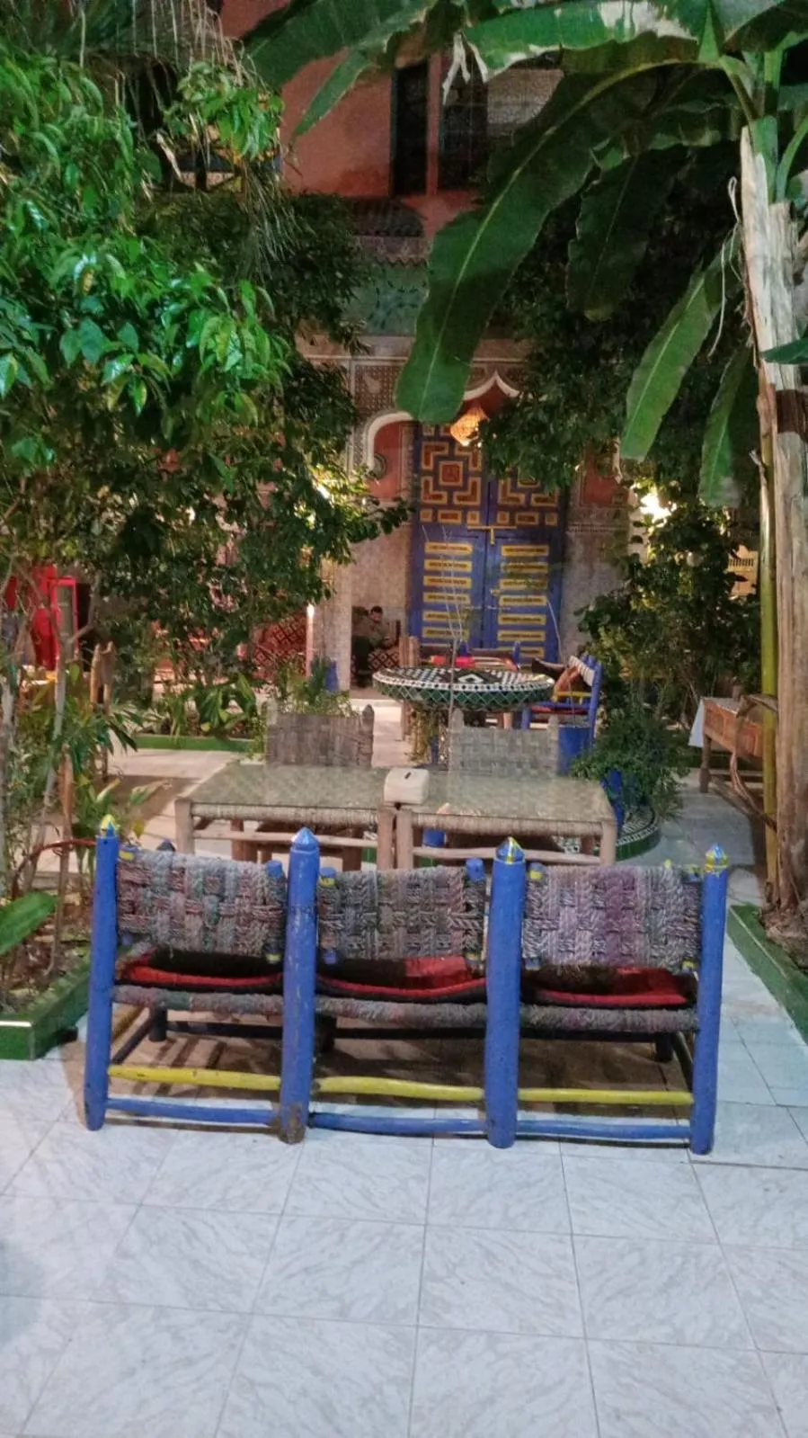 Patio in Riad Carole - Perfect for Families & Groups