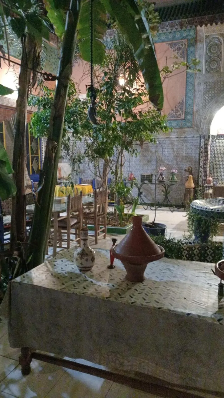 Patio in Riad Carole - Perfect for Families & Groups