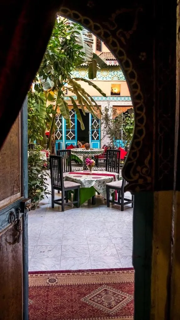 Patio in Riad Carole - Perfect for Families & Groups