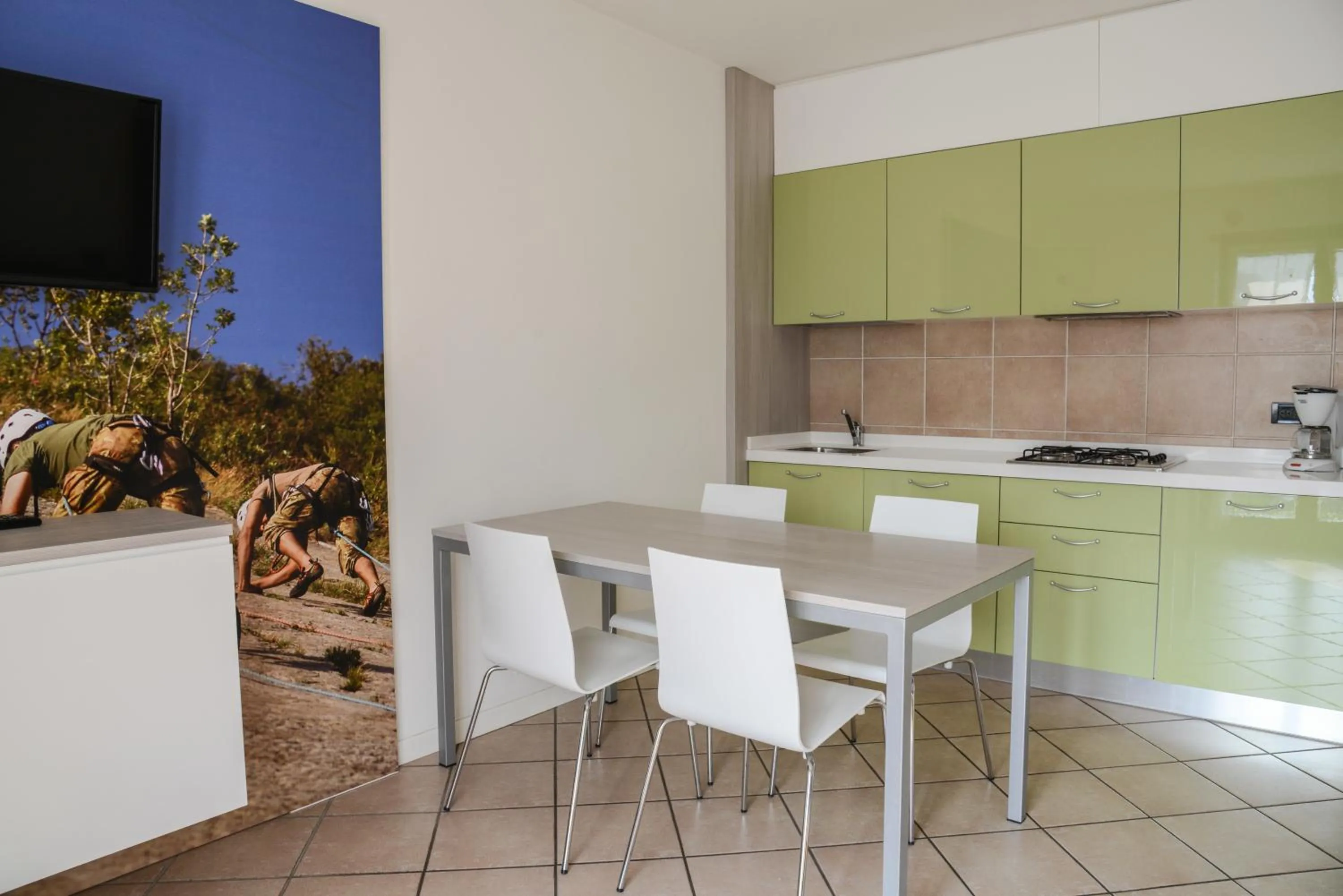 Kitchen or kitchenette in Residence Franca B&B