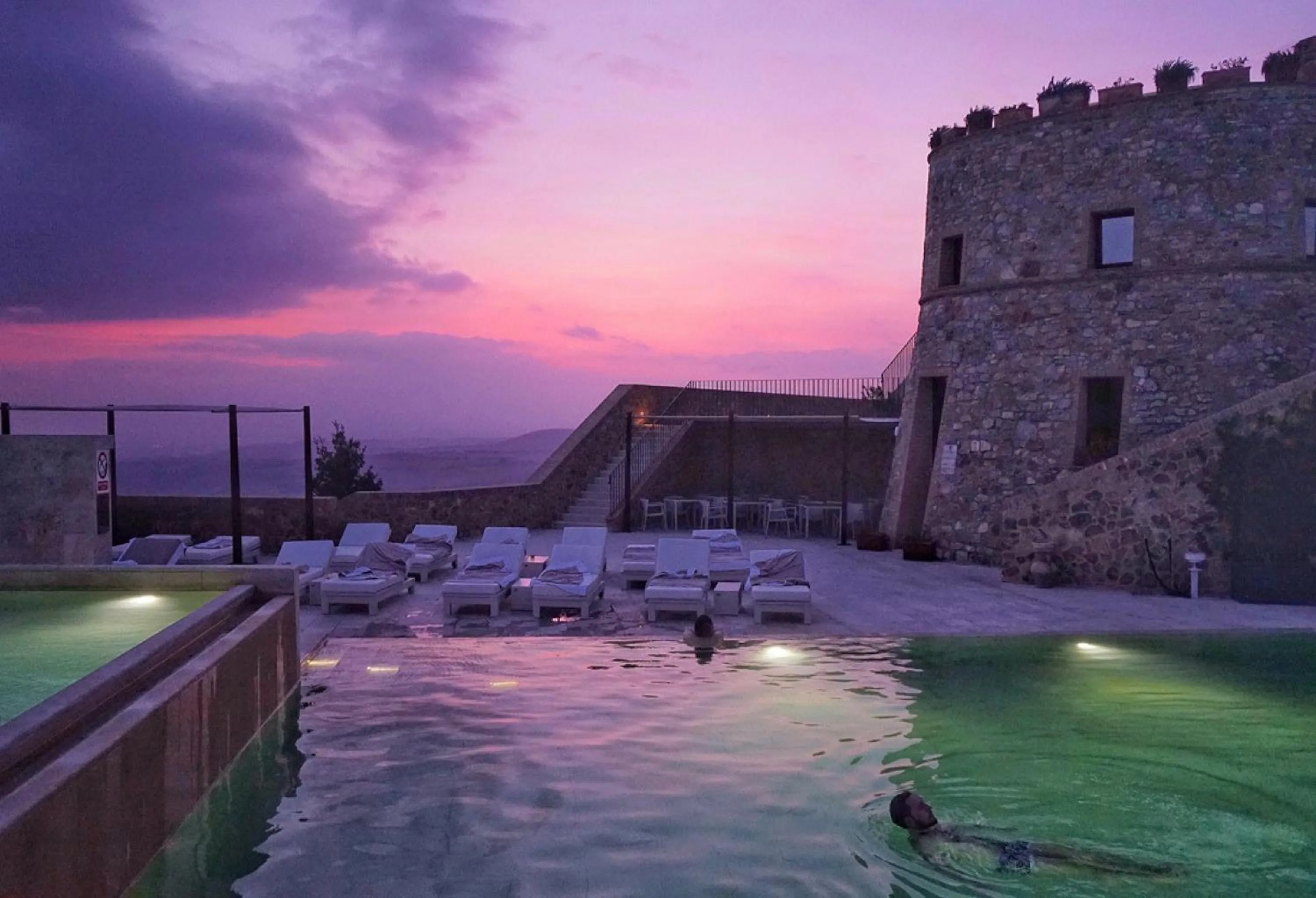 Hot Spring Bath in Castello di Velona Resort, Thermal SPA & Winery