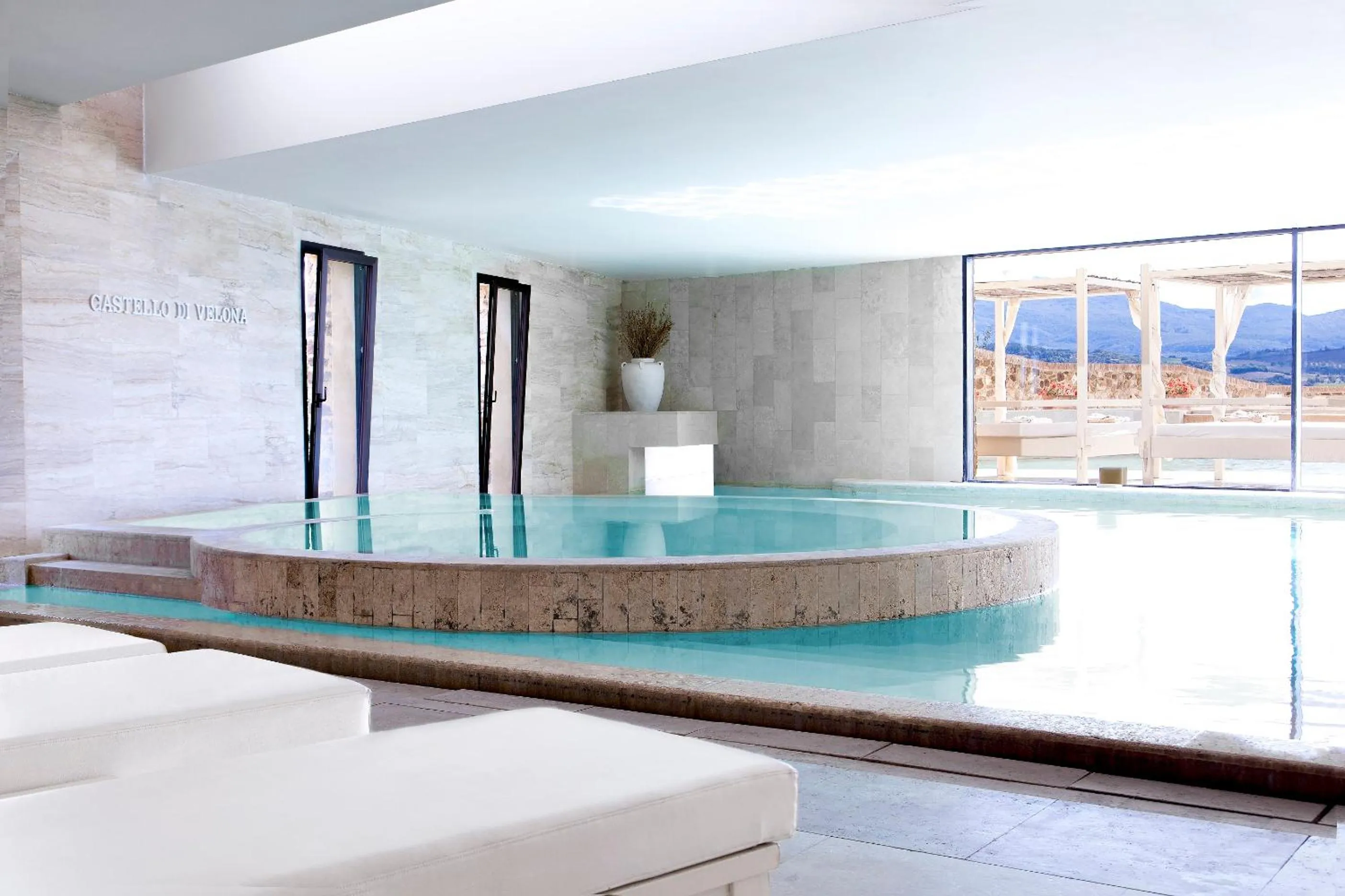 Hot Spring Bath in Castello di Velona Resort, Thermal SPA & Winery
