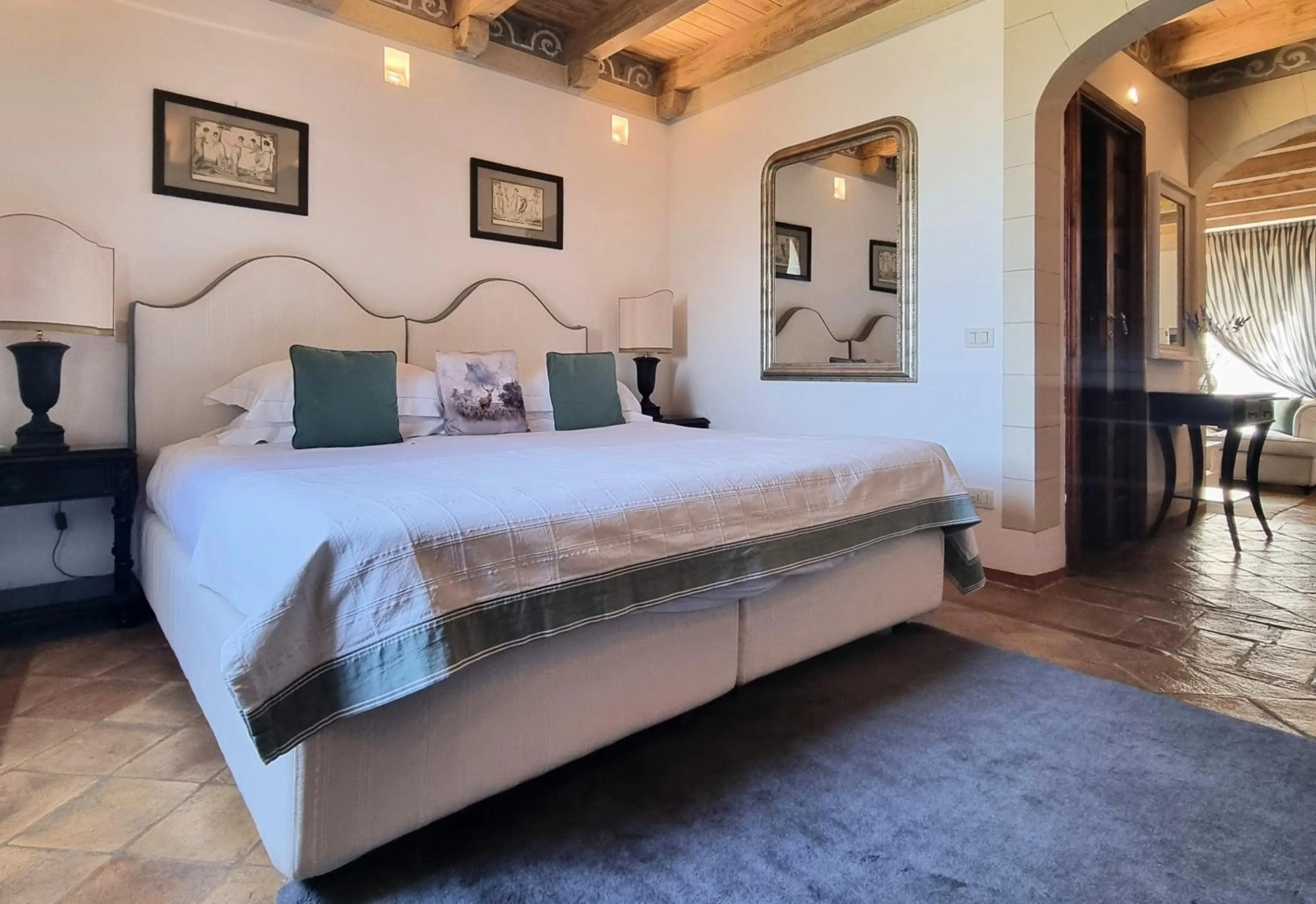 Bed in Castello di Velona Resort, Thermal SPA & Winery