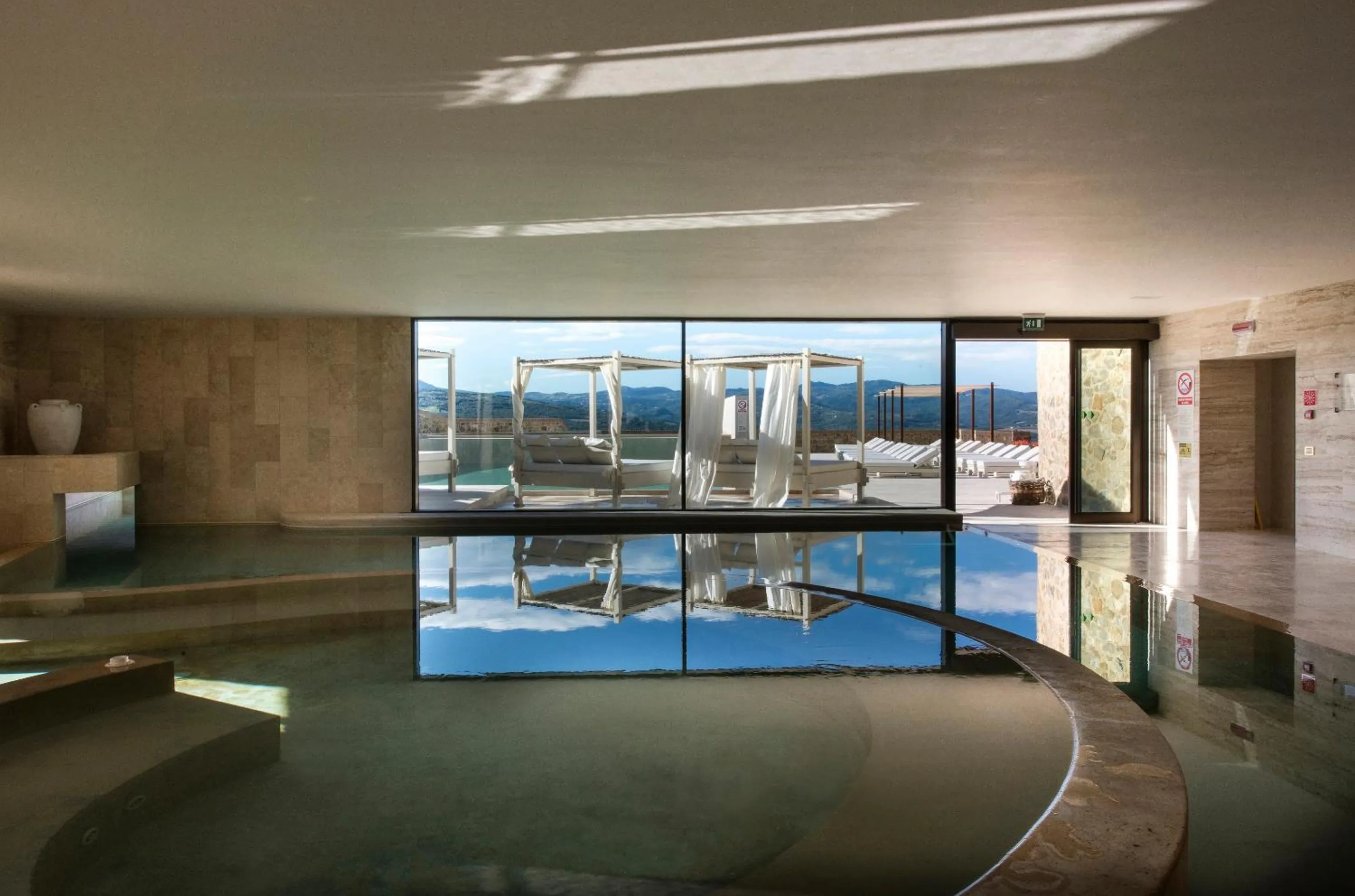 Hot Spring Bath in Castello di Velona Resort, Thermal SPA & Winery