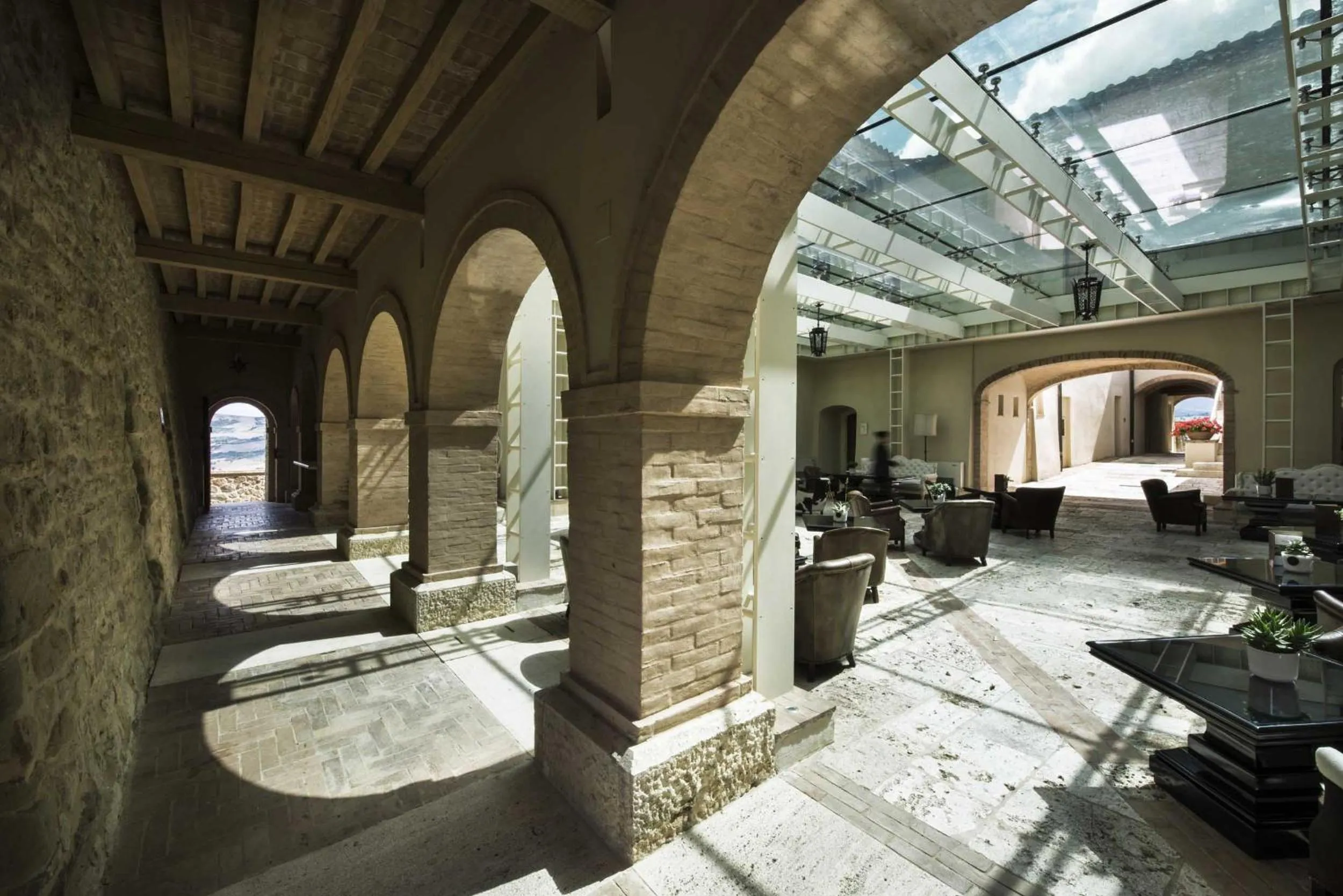 Patio in Castello di Velona Resort, Thermal SPA & Winery