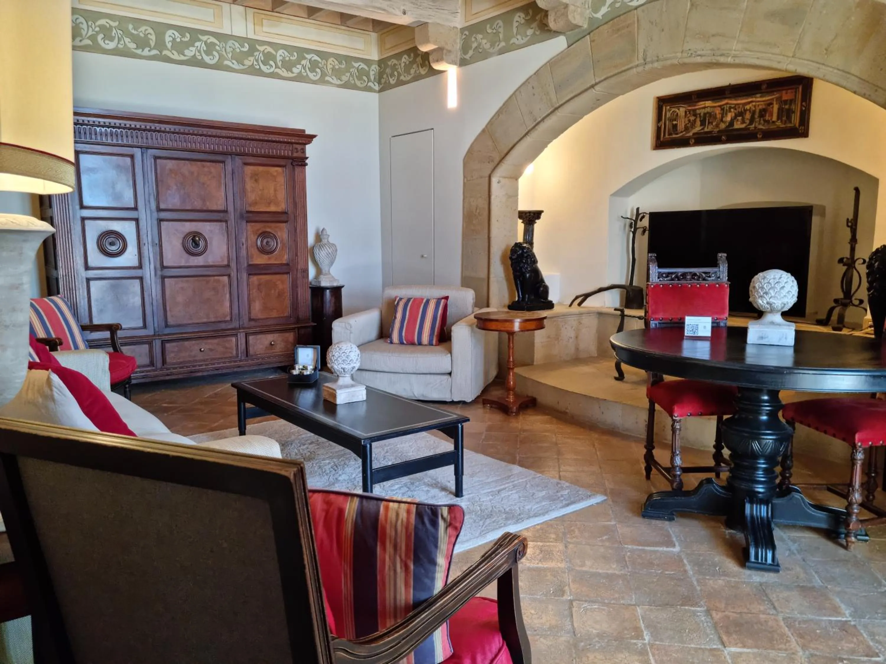 Living room in Castello di Velona Resort, Thermal SPA & Winery