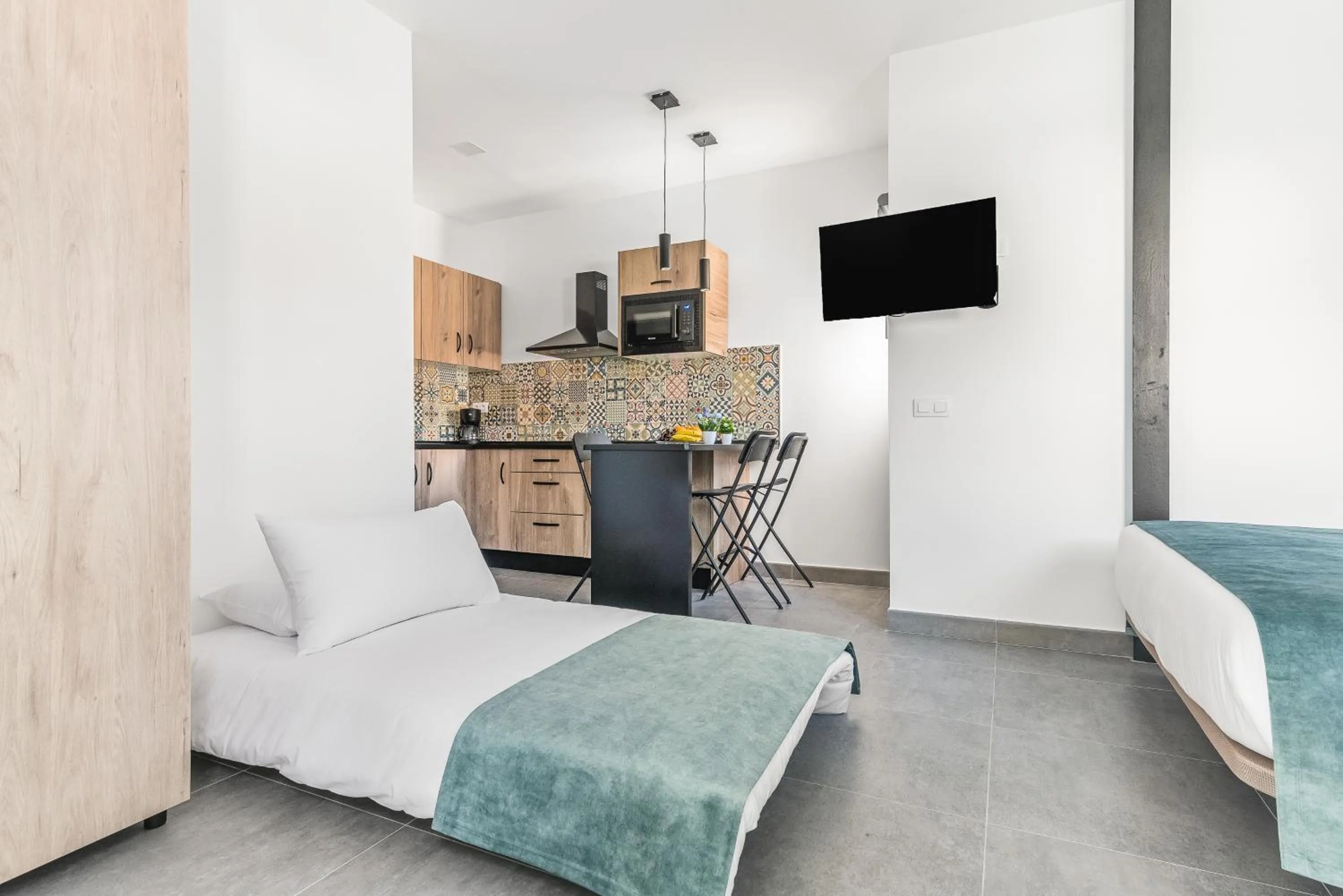 Bed in Open Sea Suites