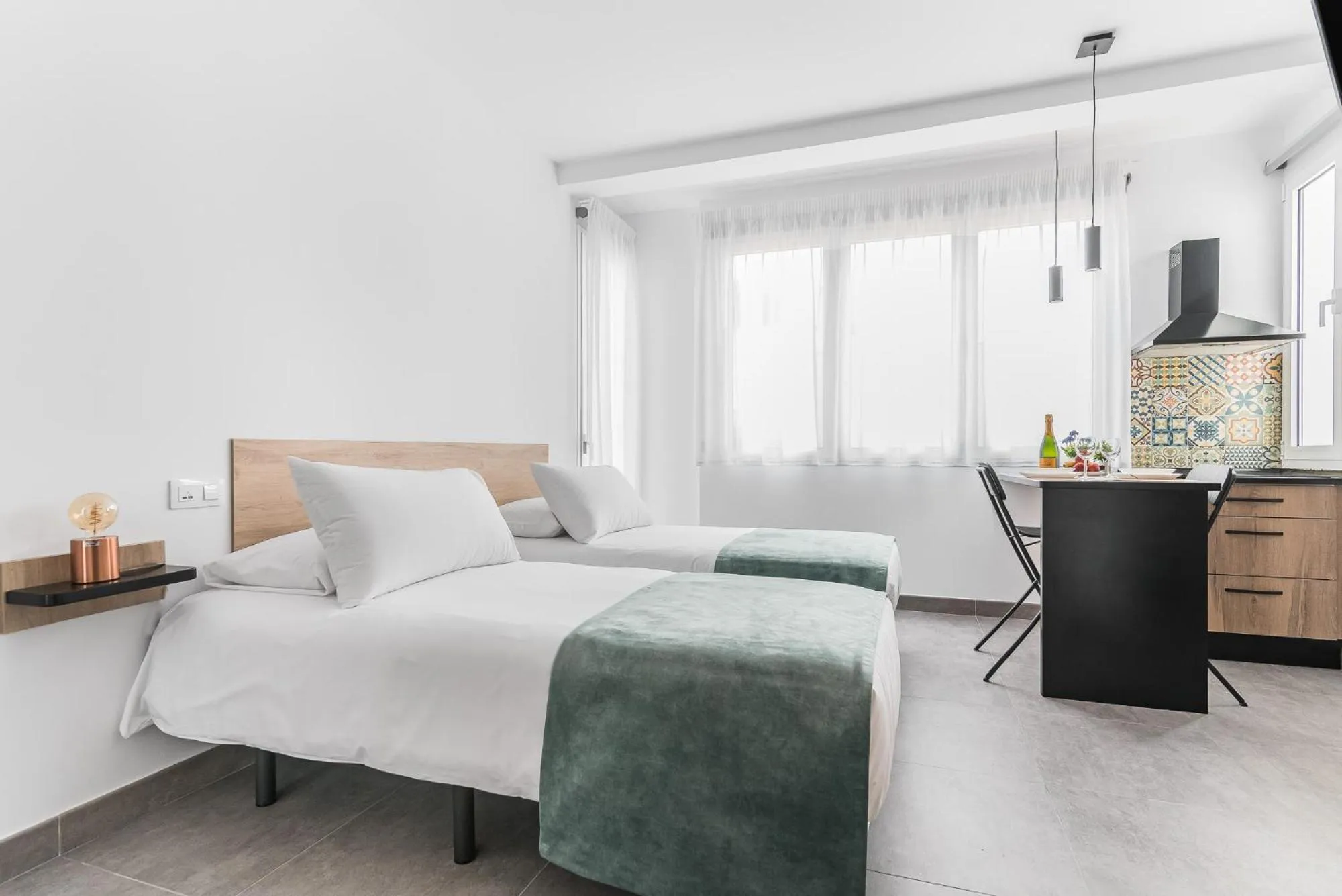 Bed in Open Sea Suites