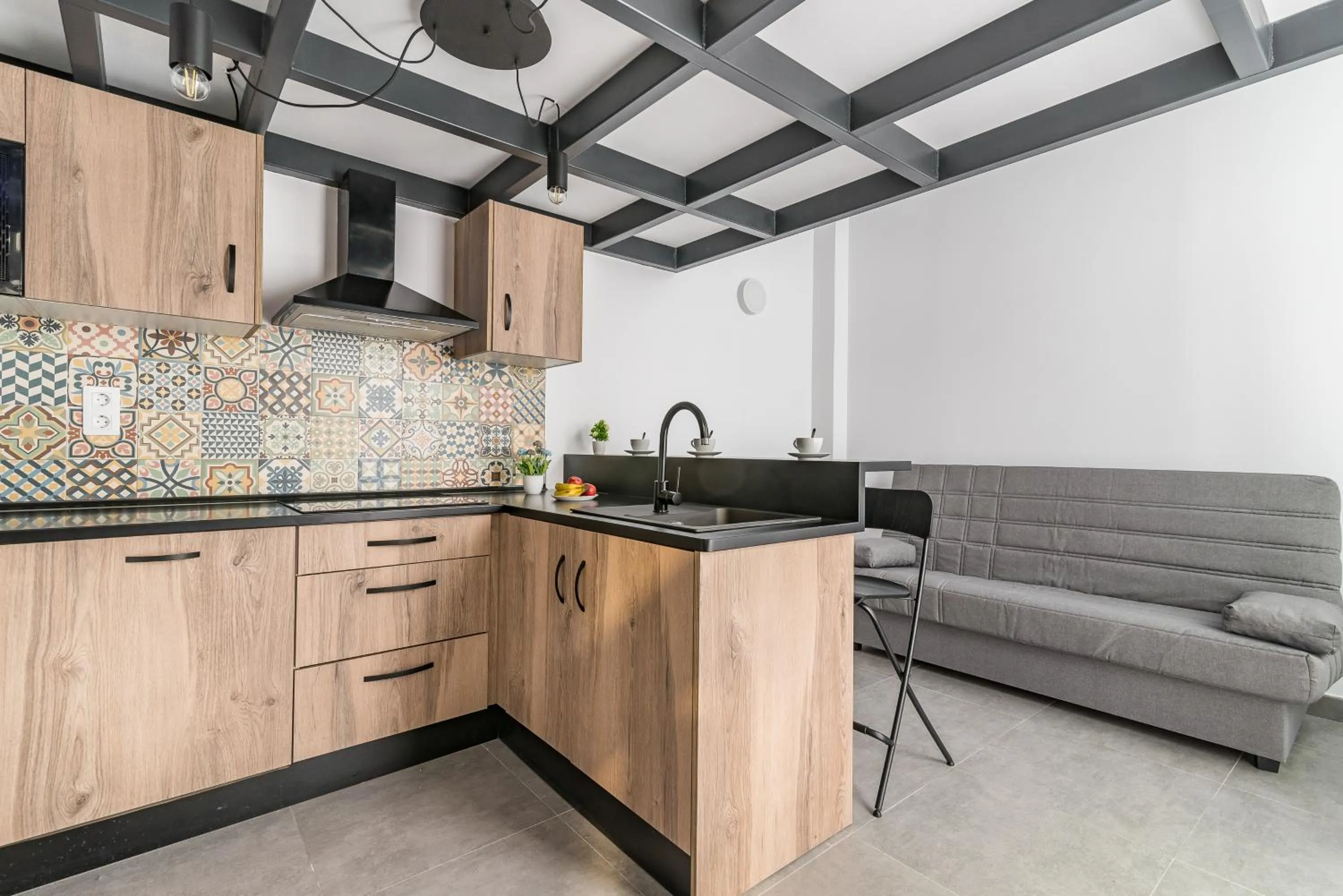 Kitchen or kitchenette in Open Sea Suites