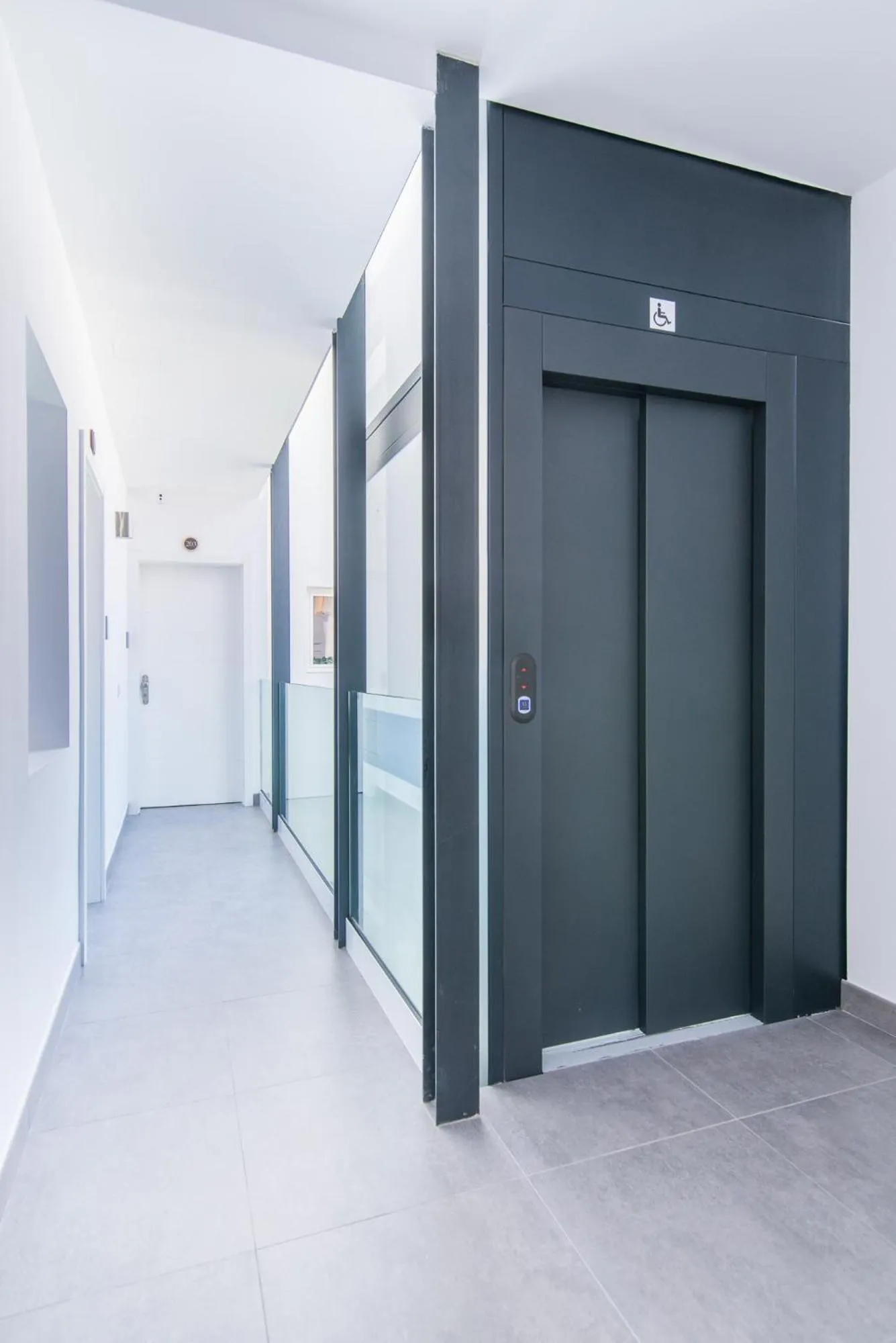 Inner courtyard view in Open Sea Suites