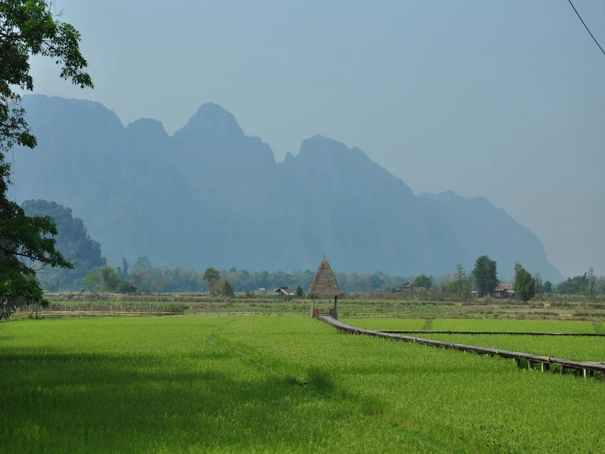 Natural landscape in ViengTara VangVieng Resort