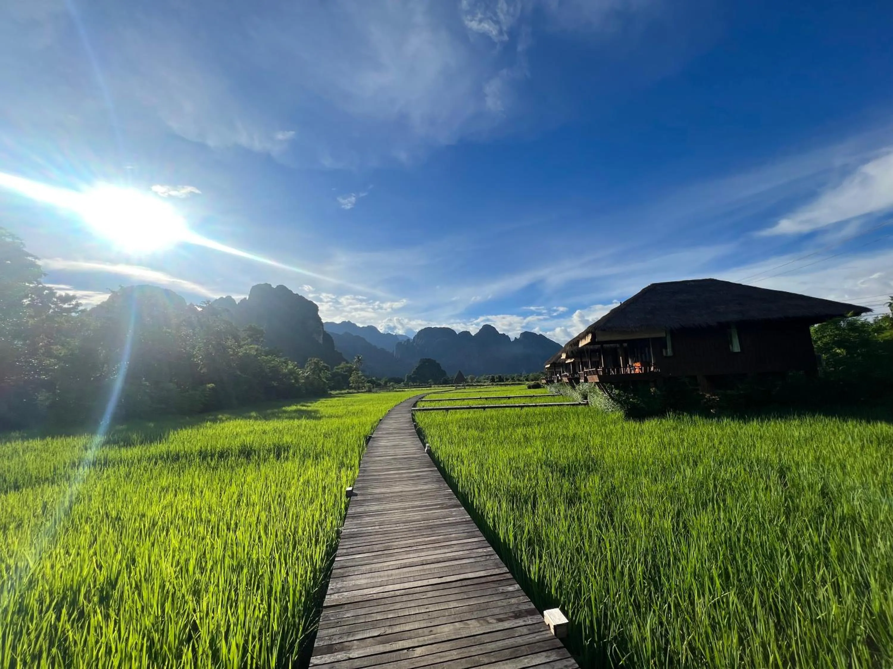Property building in ViengTara VangVieng Resort