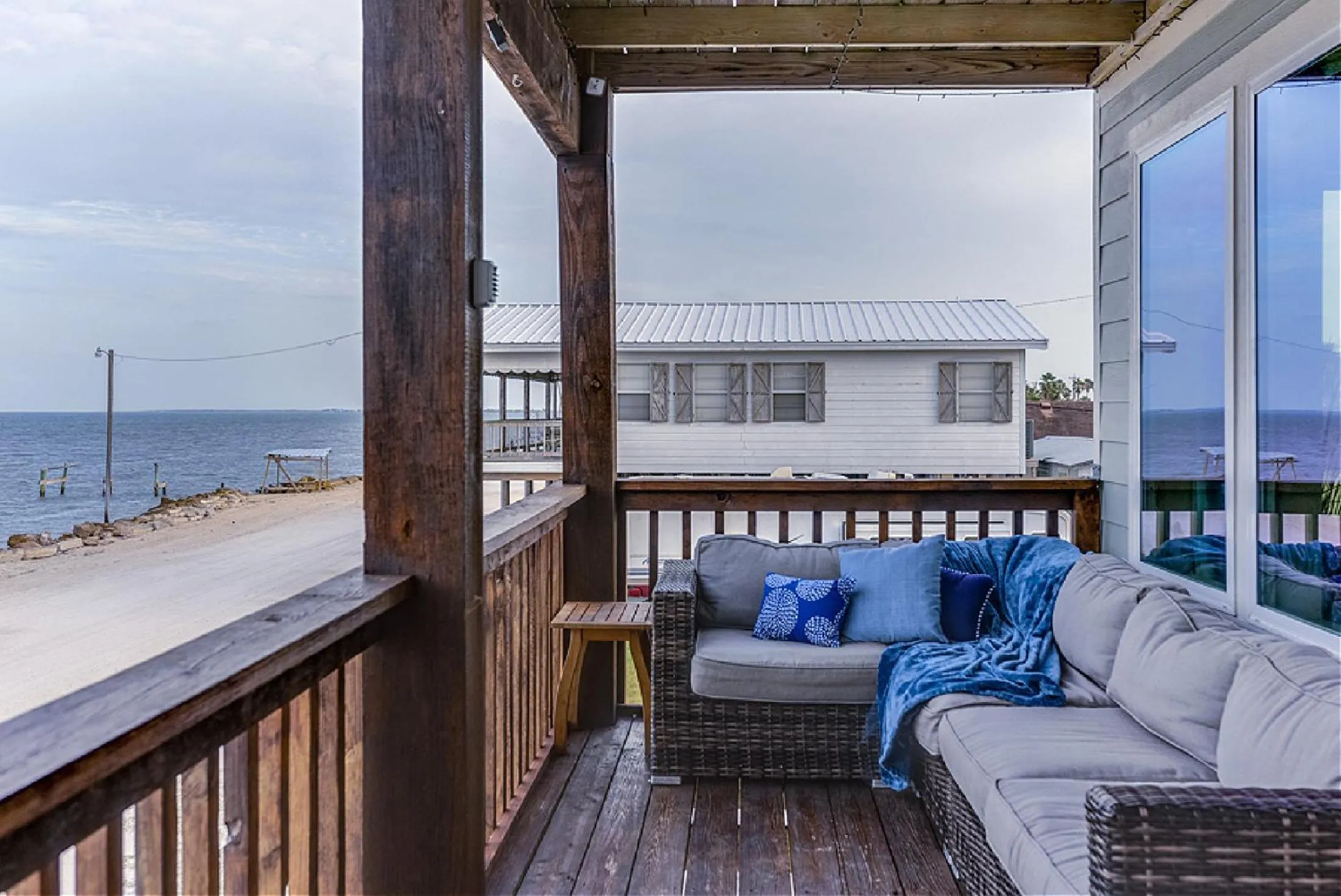 Balcony/Terrace in Bay Front Home with Spectacular Sunrise Views