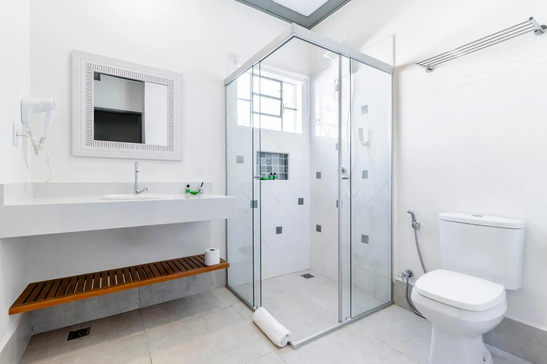 Shower in Limoeiro da Concórdia Hotel Fazenda de Charme