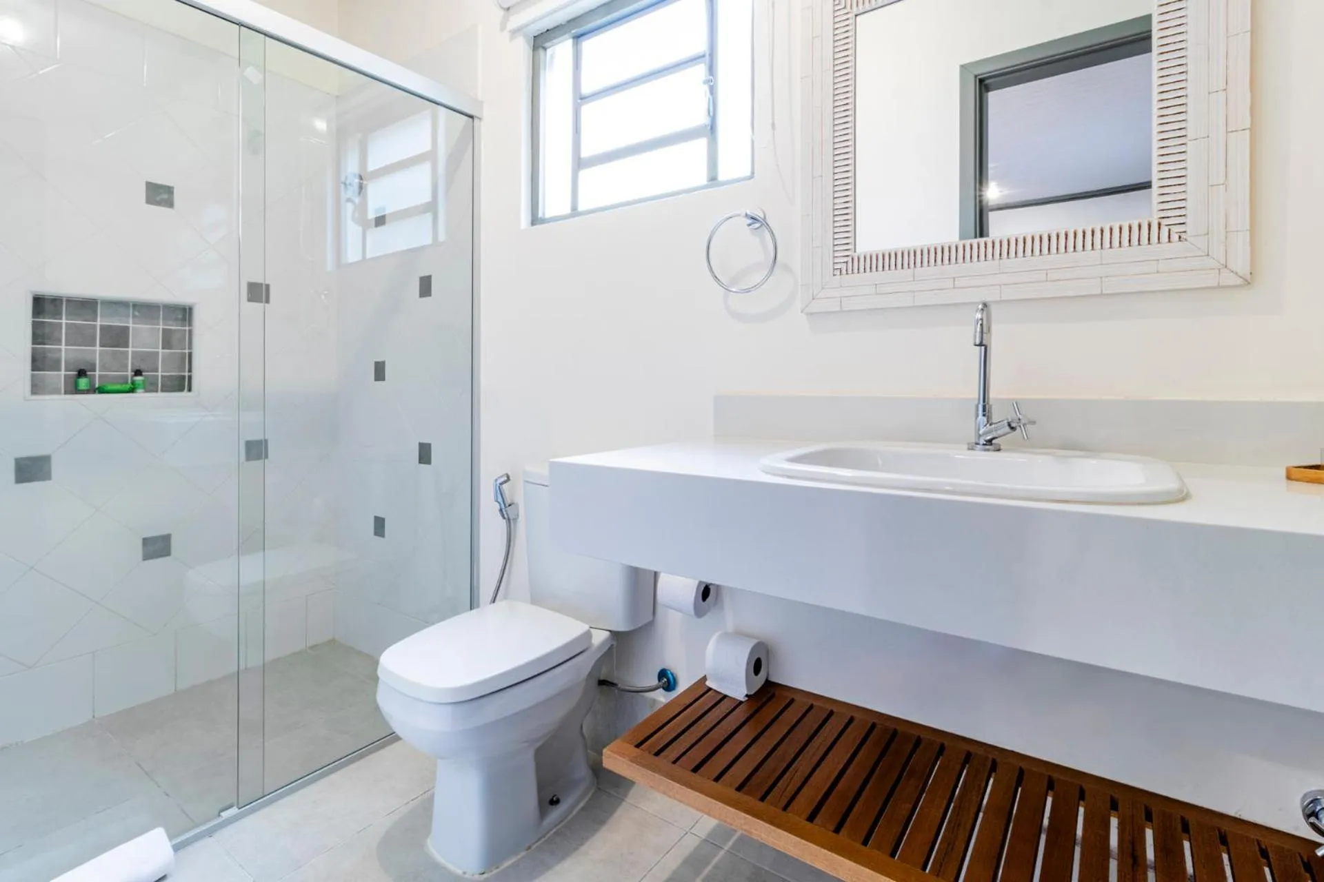 Shower in Limoeiro da Concórdia Hotel Fazenda de Charme