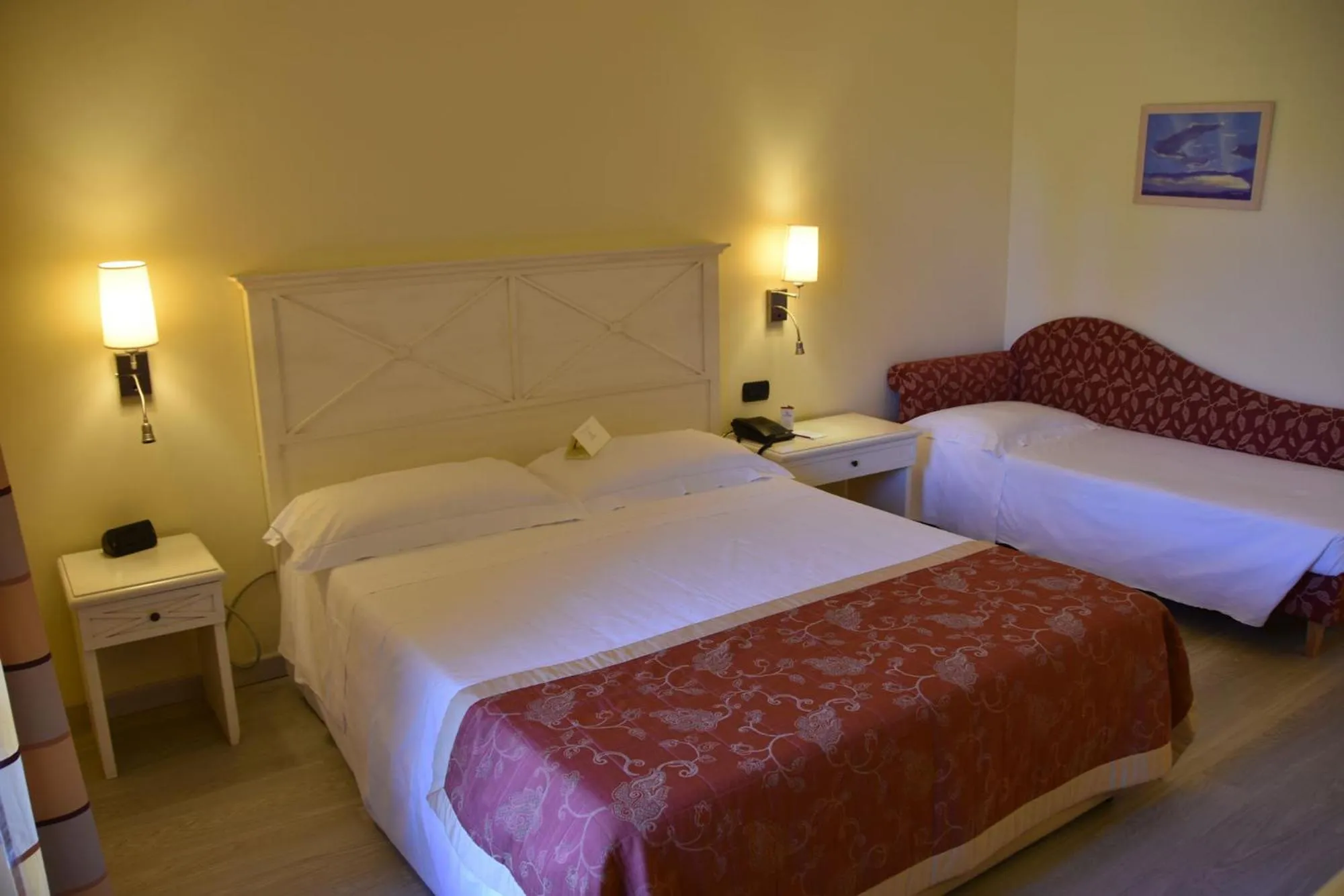 Bed in Hotel Villa Cappugi