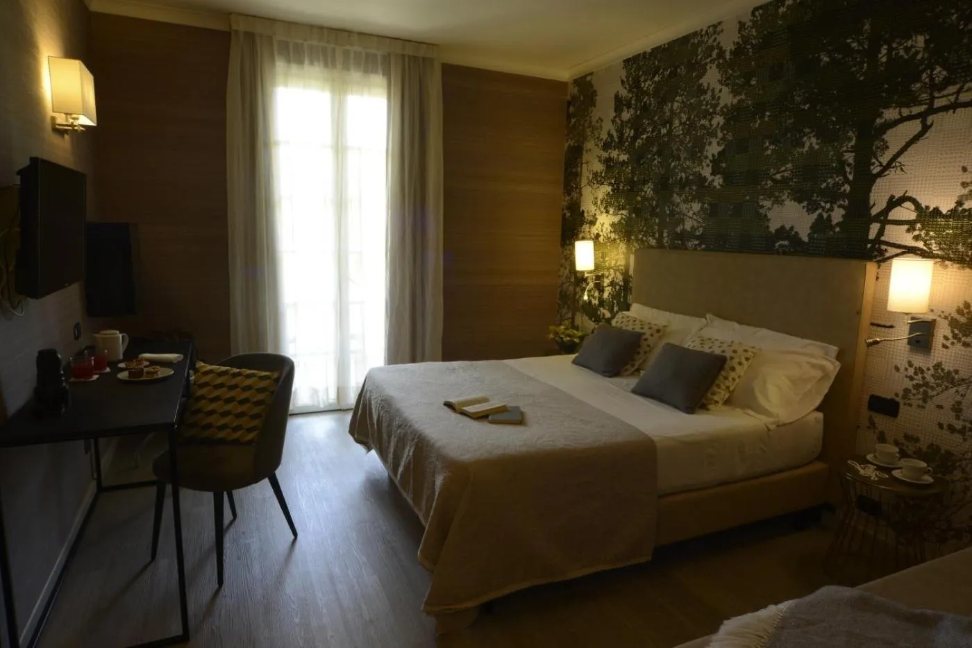 Bed in Hotel Villa Cappugi