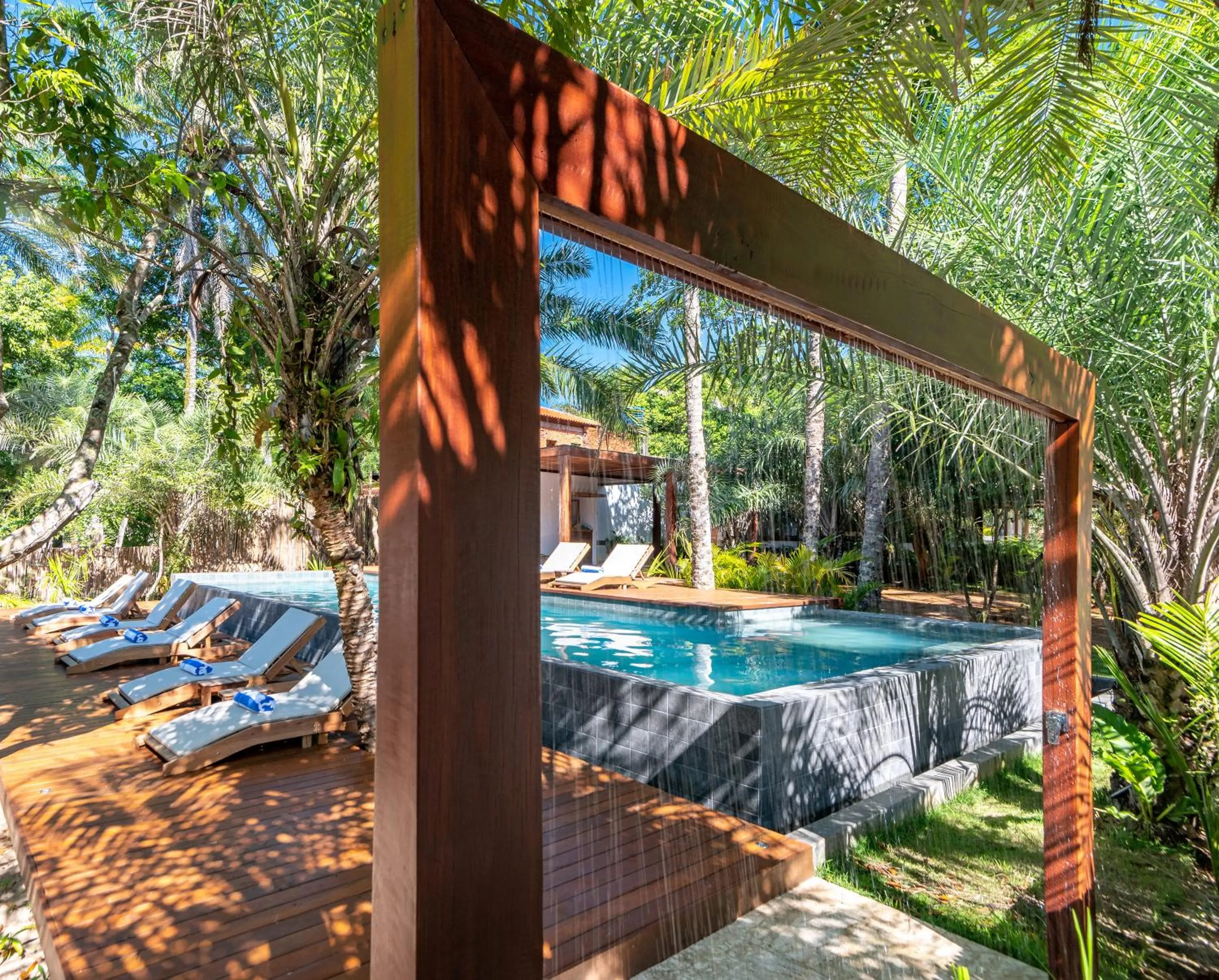Pool view in Colibri Beach Villas
