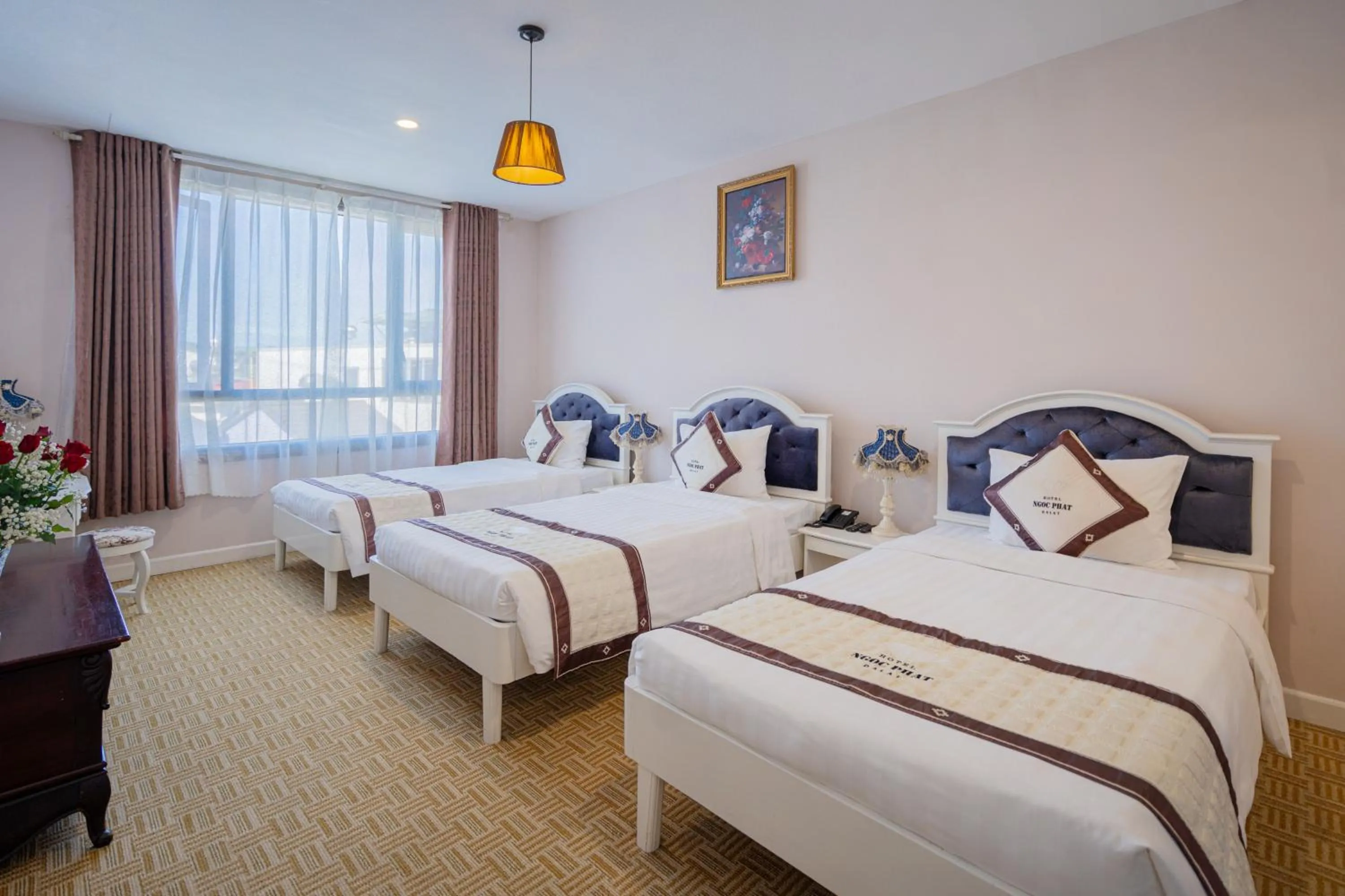 Photo of the whole room, Bed in Ngoc Phat Dalat Hotel